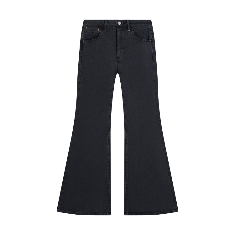 CELESTIAL Slim Flared Soft Tencel - Vintage Black
