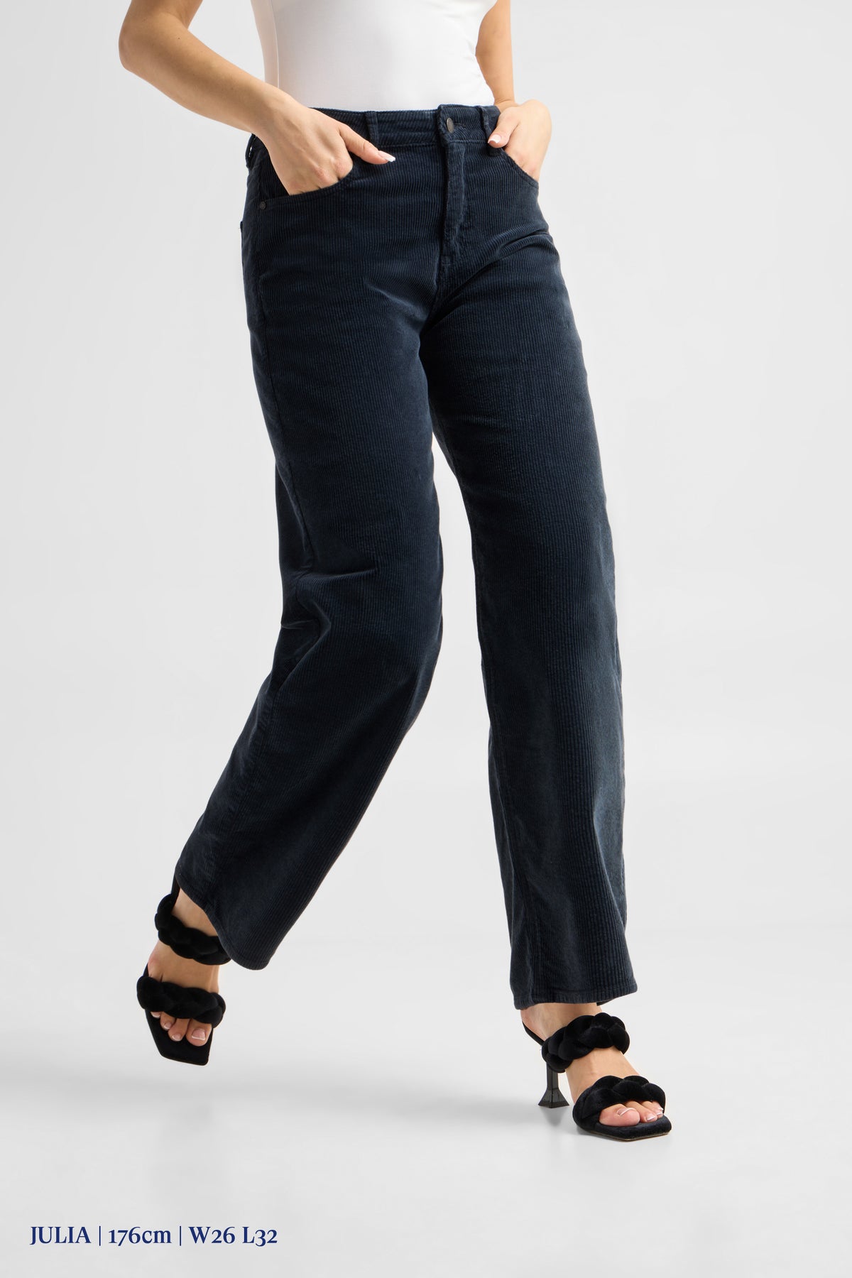 ASH Barrel Leg Corduroy - Classic - Dark Navy