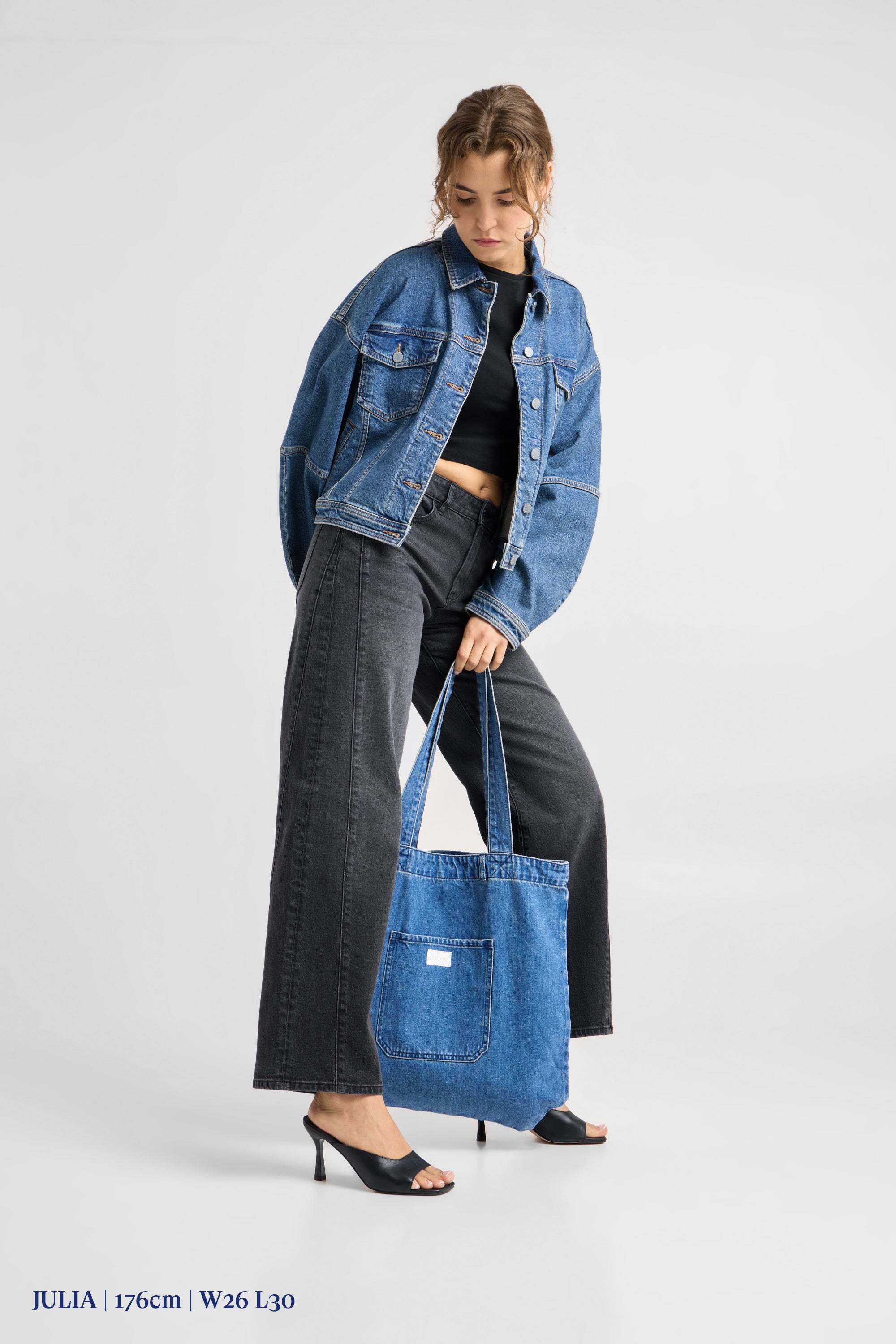 ASH Barrel Leg Minimal Stretch - Cutline - Vintage Black