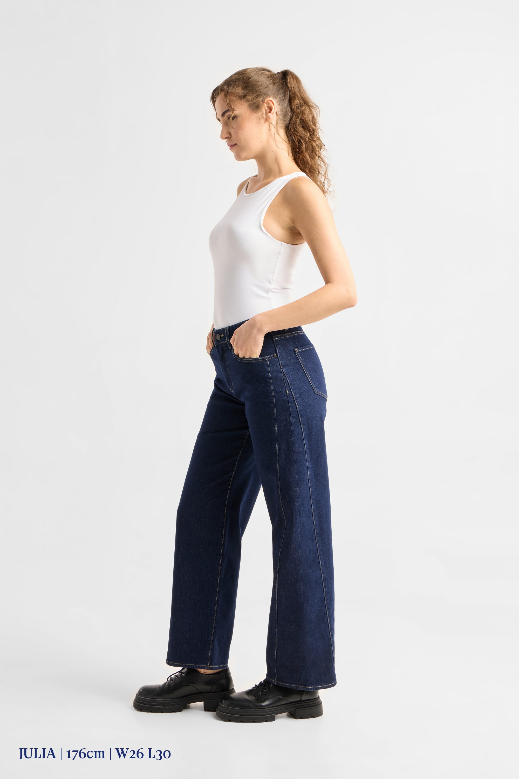 ASH Barrel Leg Minimal Stretch - Cutline - Stay Blue