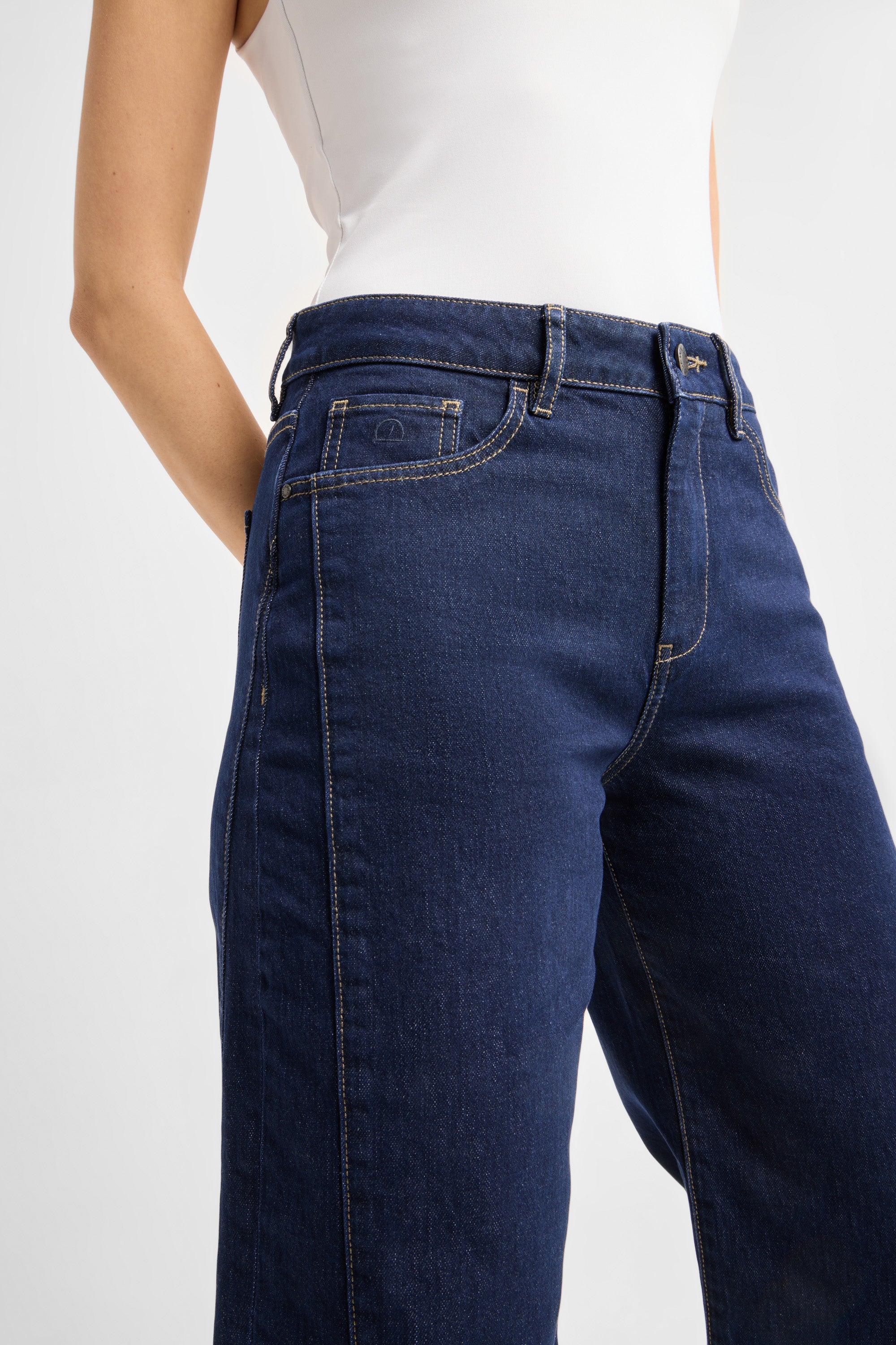 ASH Barrel Leg Minimal Stretch - Cutline - Stay Blue