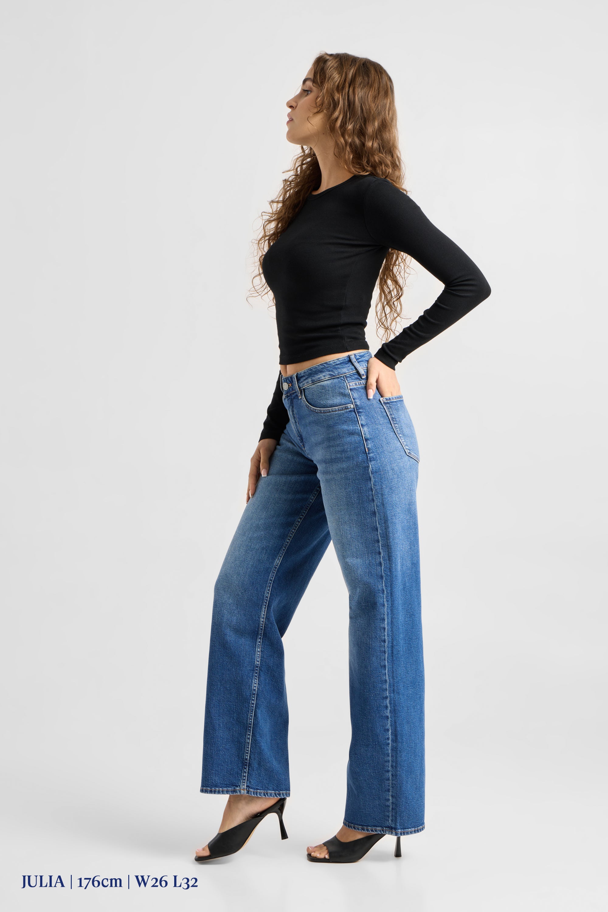 ASH Barrel Leg Minimal Stretch - Classic - Medium Blue
