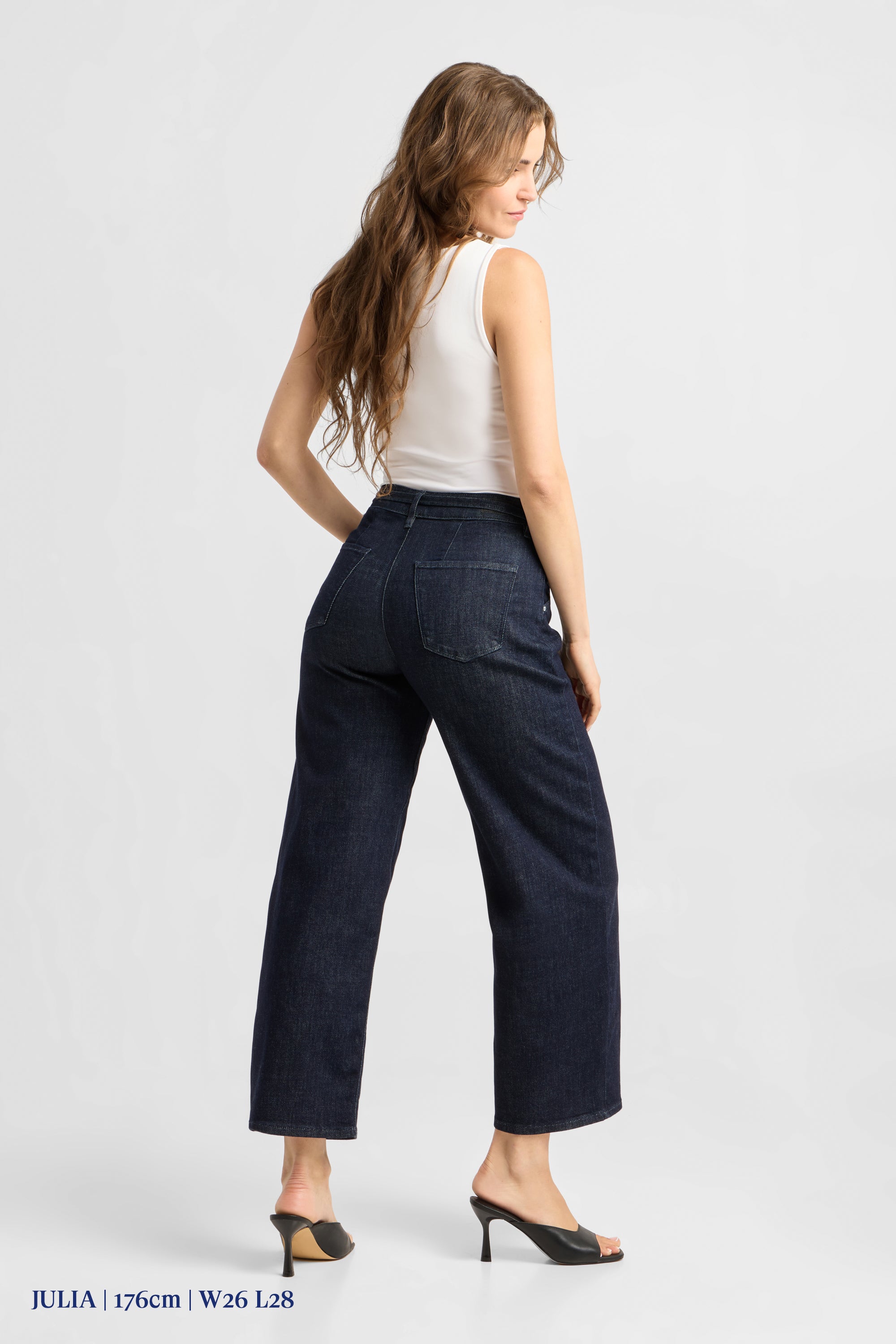 BLINK Wide Barrel Culotte Soft Denim - Classic - Raw Blue