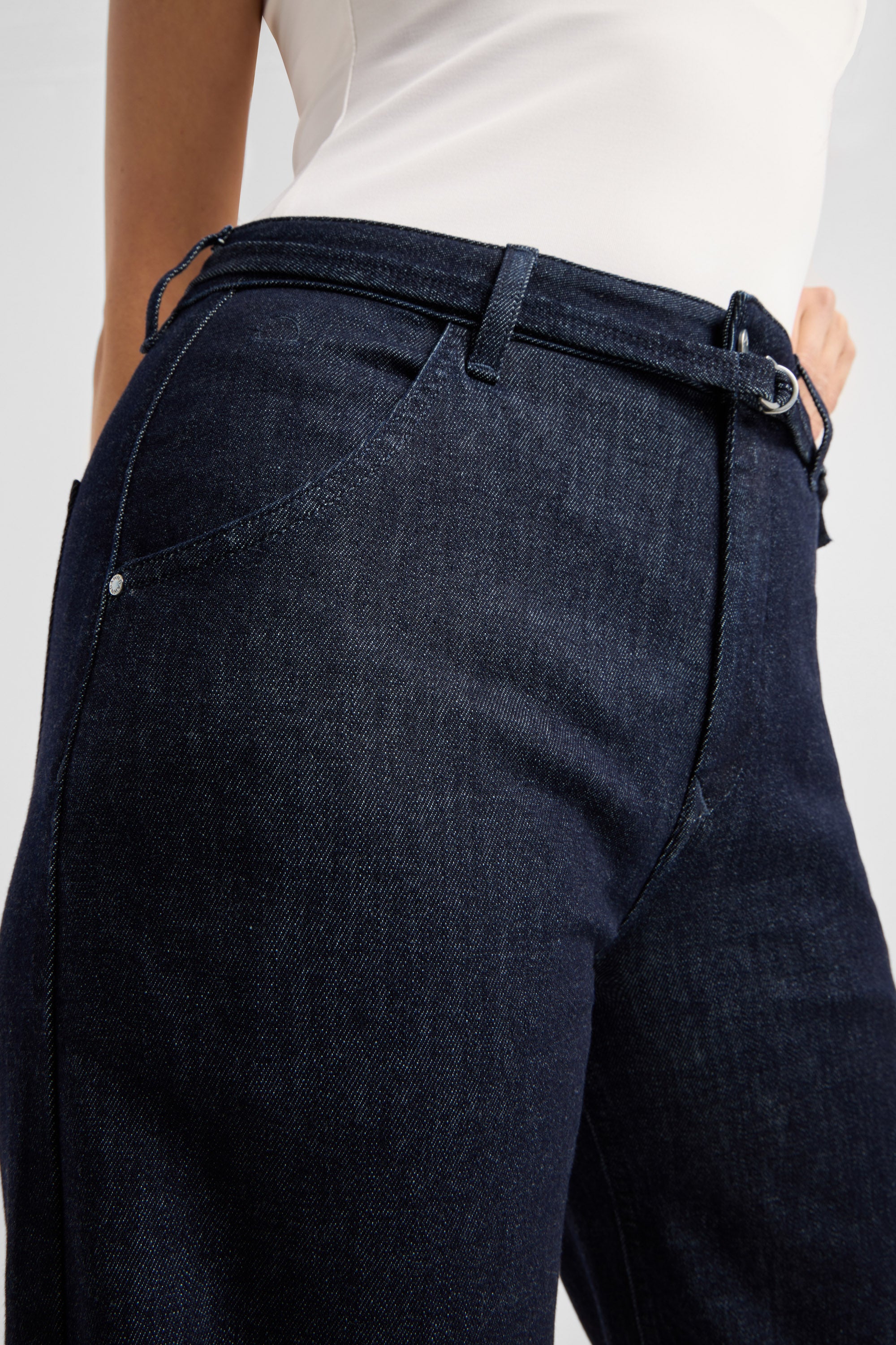 BLINK Wide Barrel Culotte Soft Denim - Classic - Raw Blue