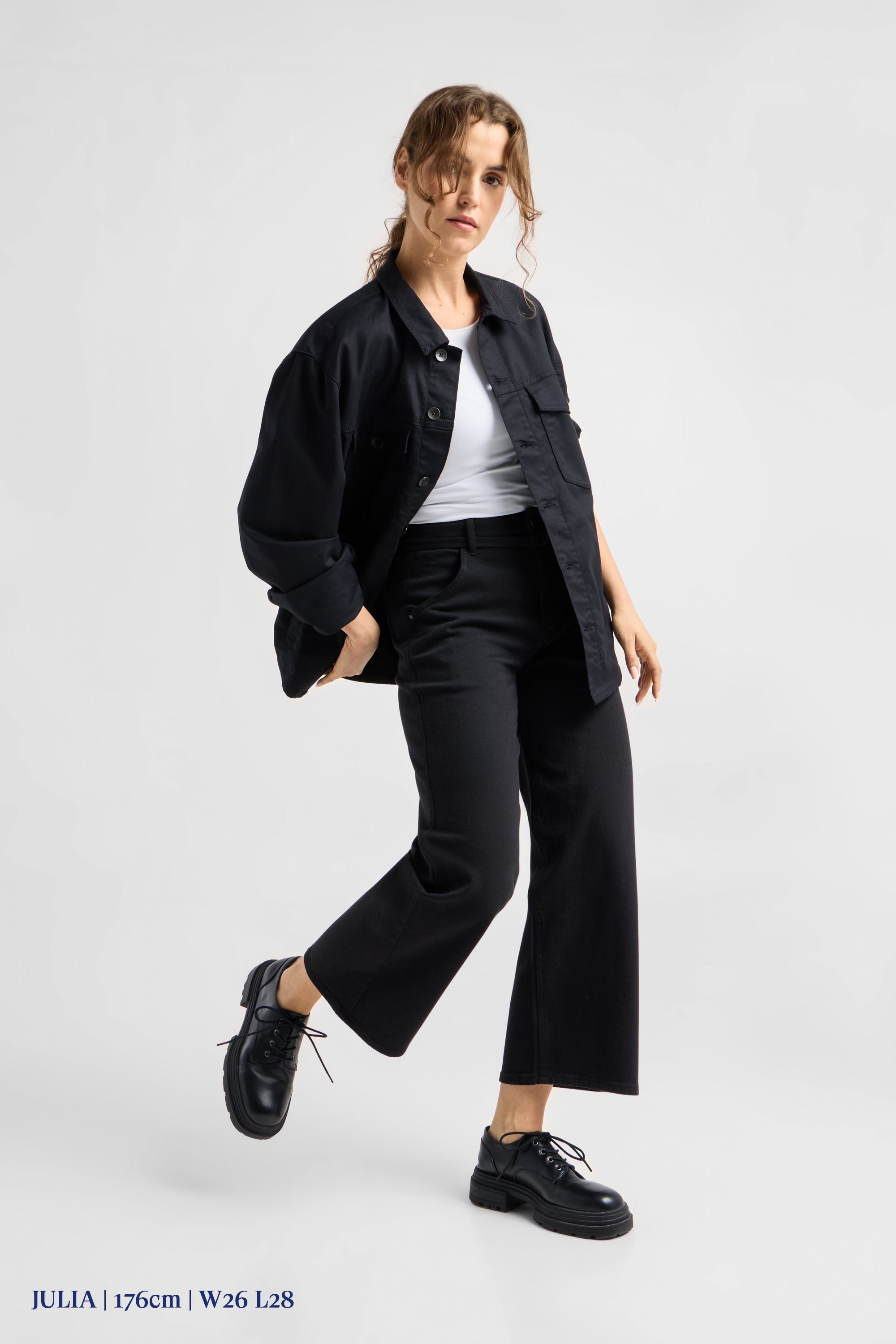 BLINK Wide Barrel Culotte Soft Denim - Classic - Stay Black