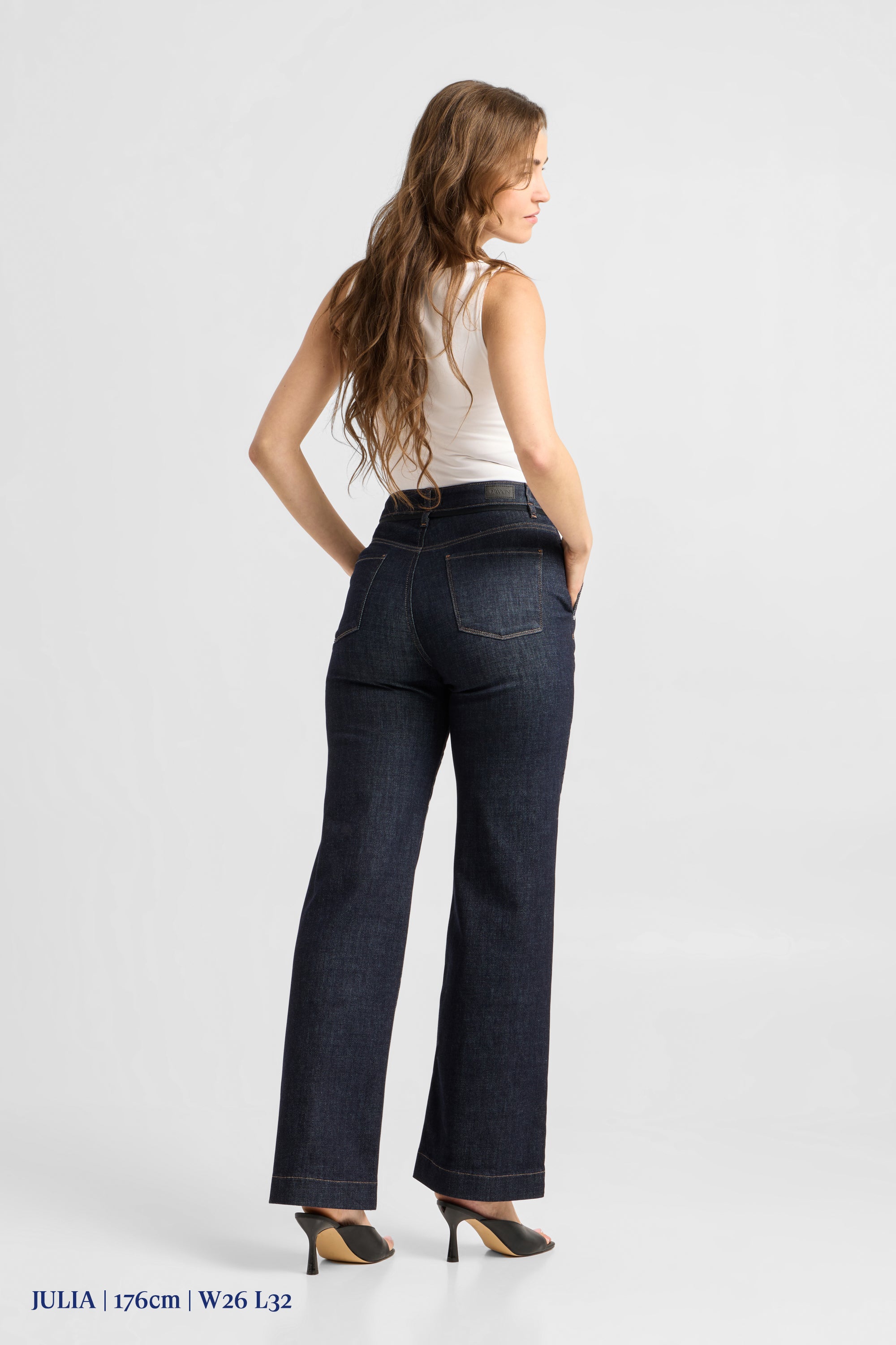 DEW Flared Soft Denim - French Pocket - Raw Blue