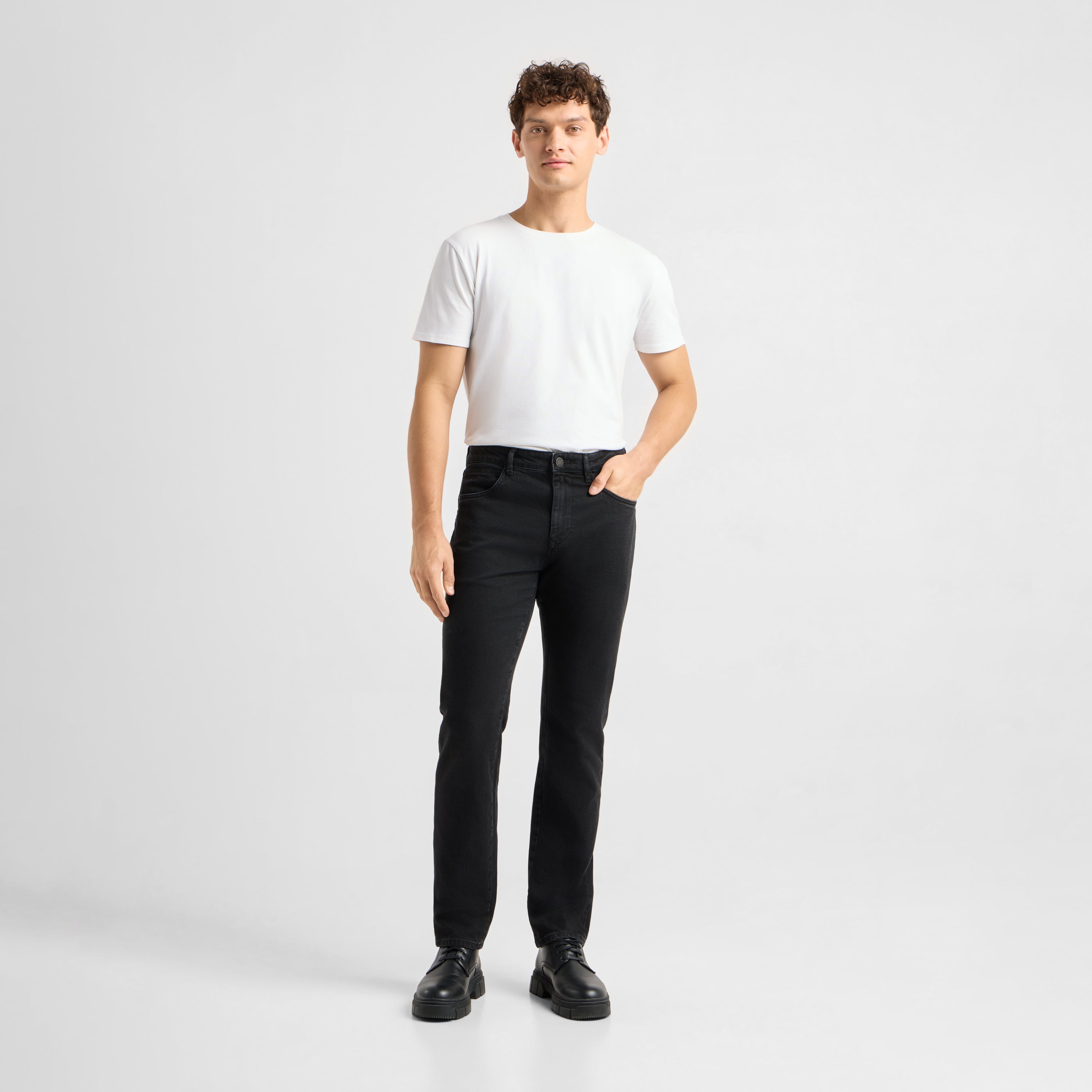 DUSK Regular Straight Minimal Stretch - Classic - Black