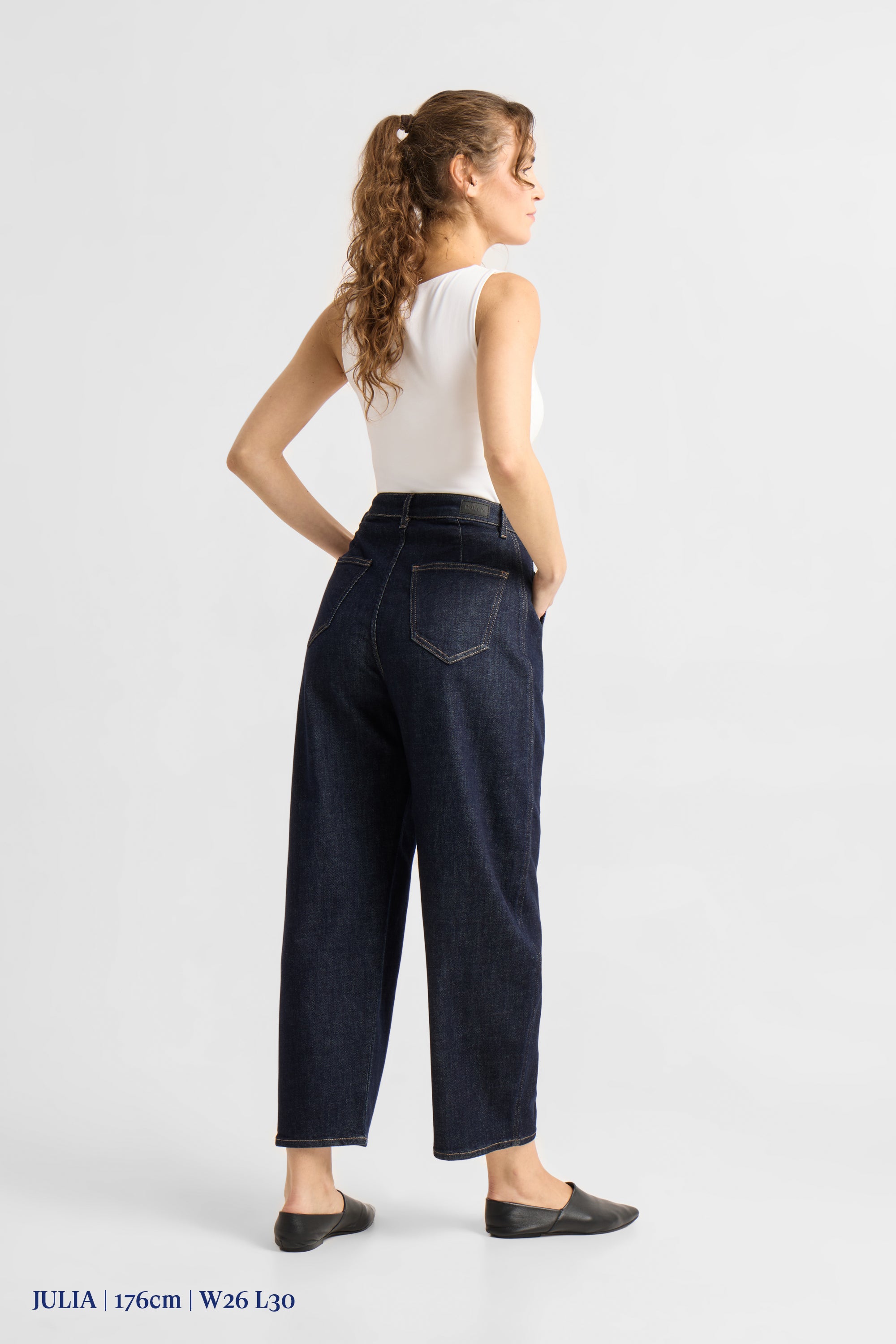 MOONDUST Soft Denim - Wide Barrel leg - Raw Blue