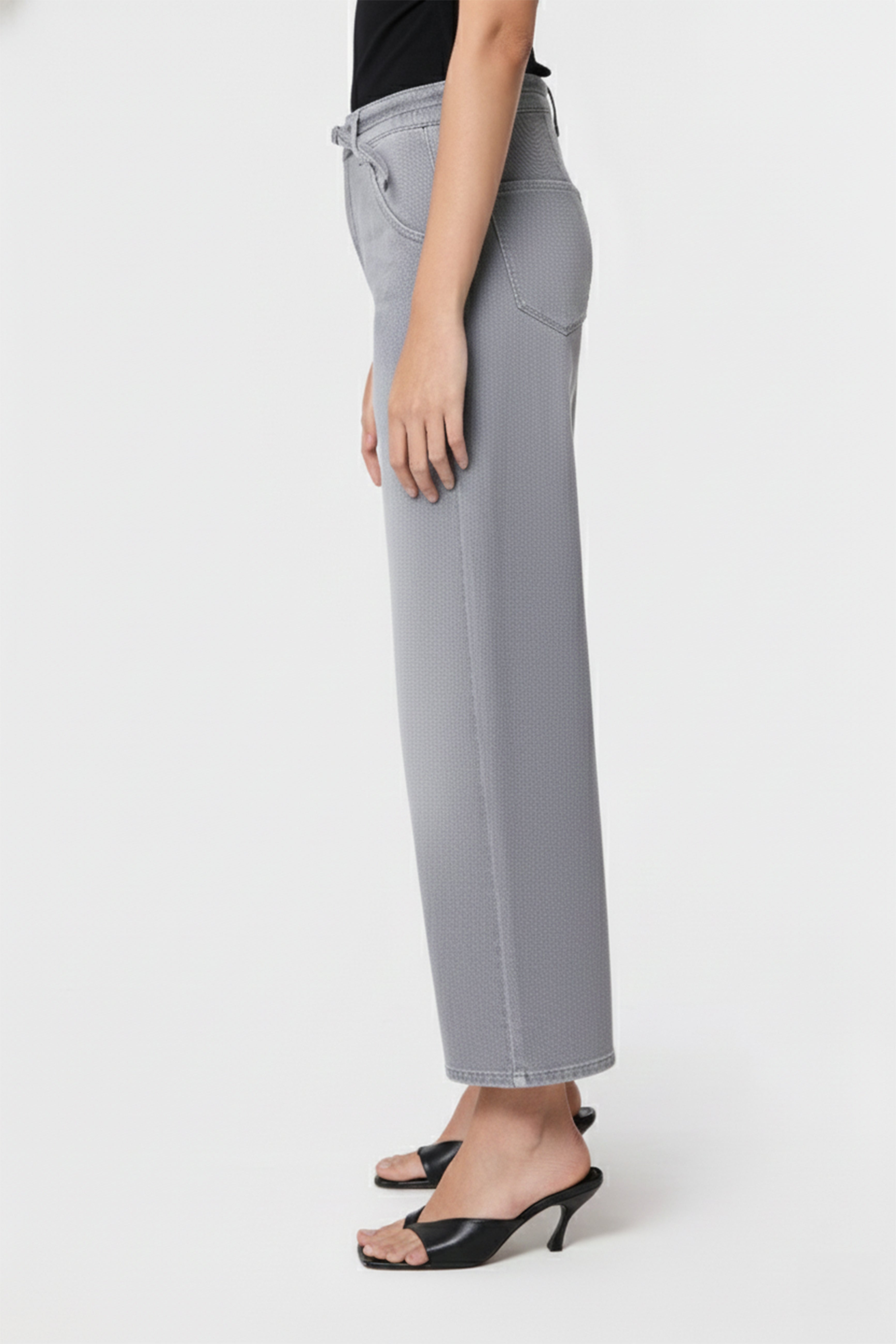 BLINK Wide Barrel Culotte Soft Denim - Classic - Cool Grey
