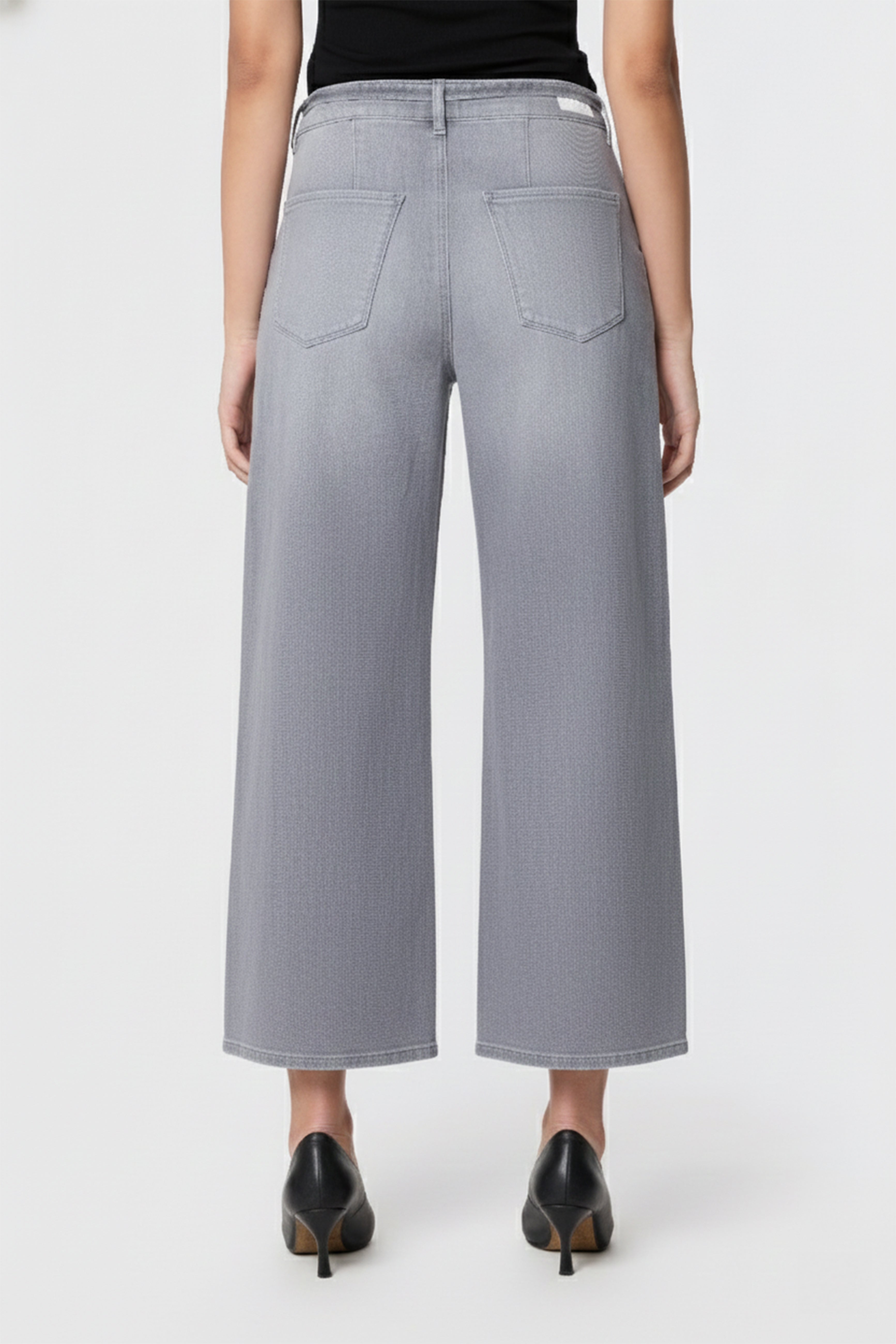 BLINK Wide Barrel Culotte Soft Denim - Classic - Cool Grey