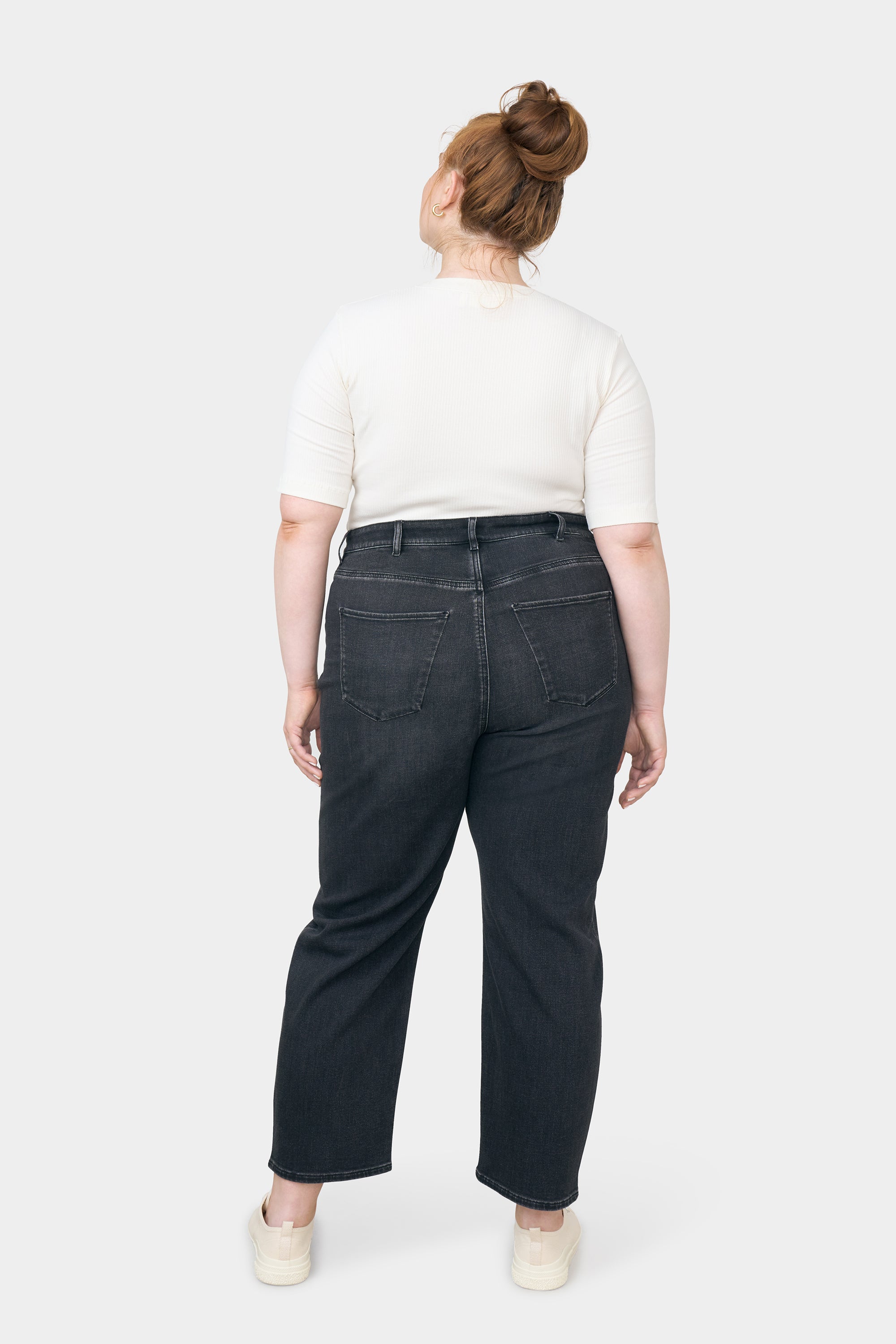 STARDUST O-Shape Soft Denim - Curvy - Black/Black