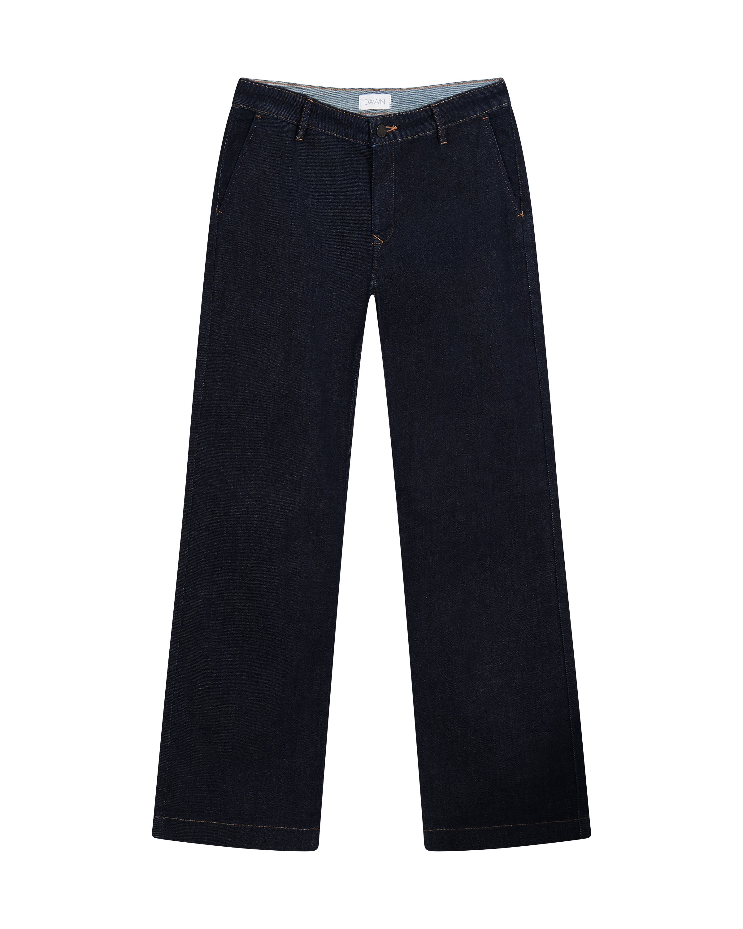 COSMA Flared Soft Denim - Chino - Raw Blue