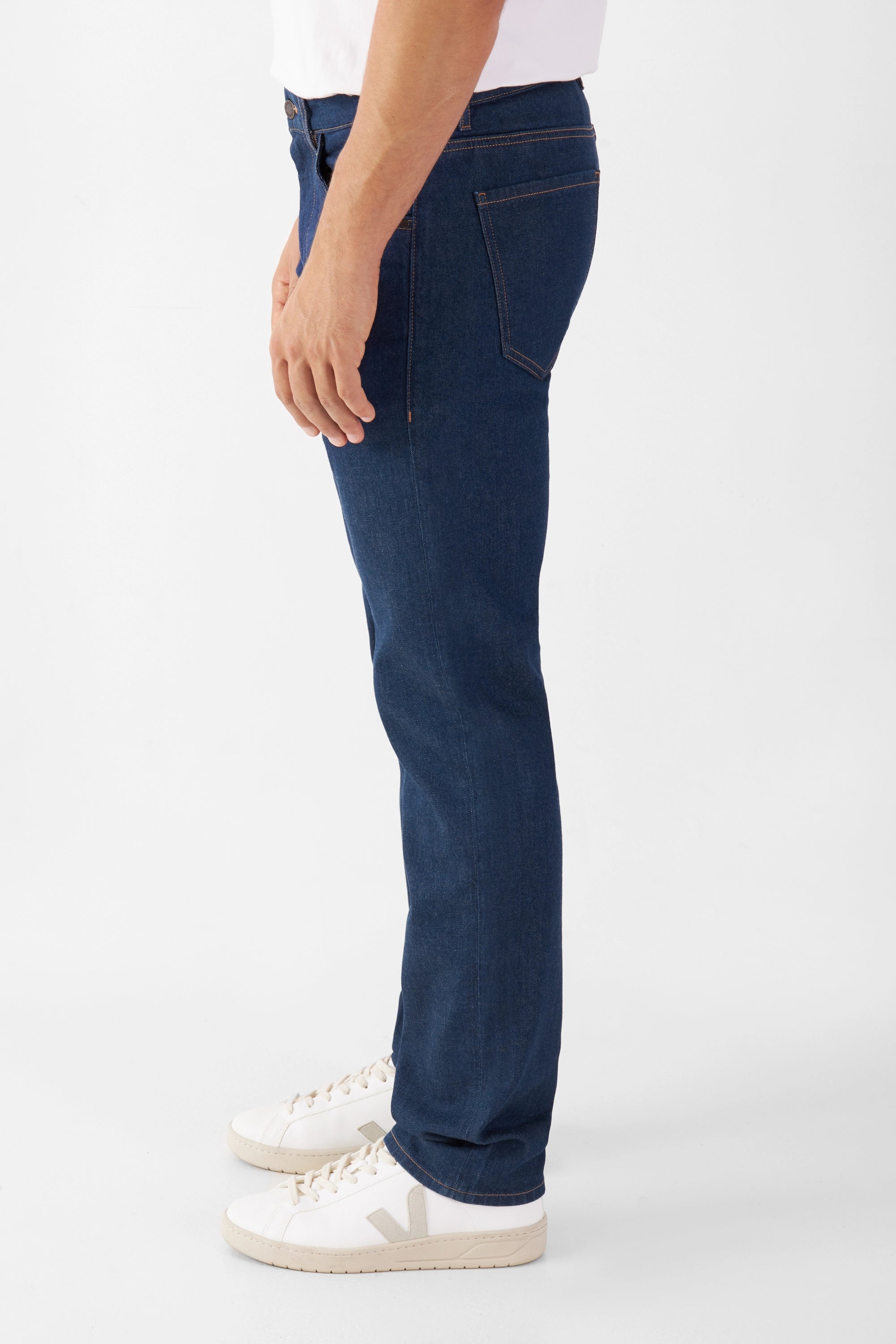 DUSK Classic Blue Jeans, Regular Slim Fit, mittlere Taille, gerades Bein; Organic Minimal Stretch.