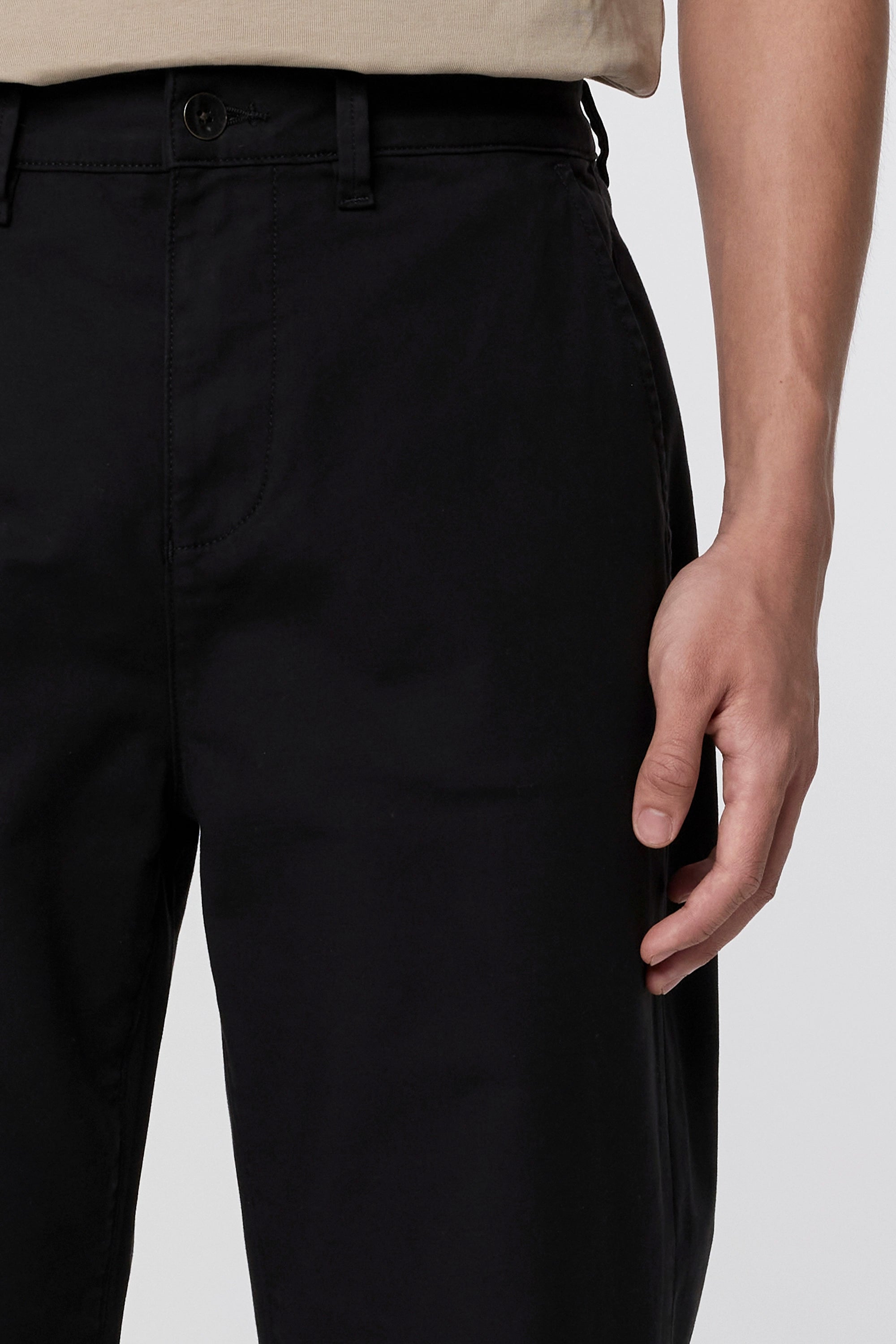 ELYSIAN - Chino-Paper Touch Twill - Black