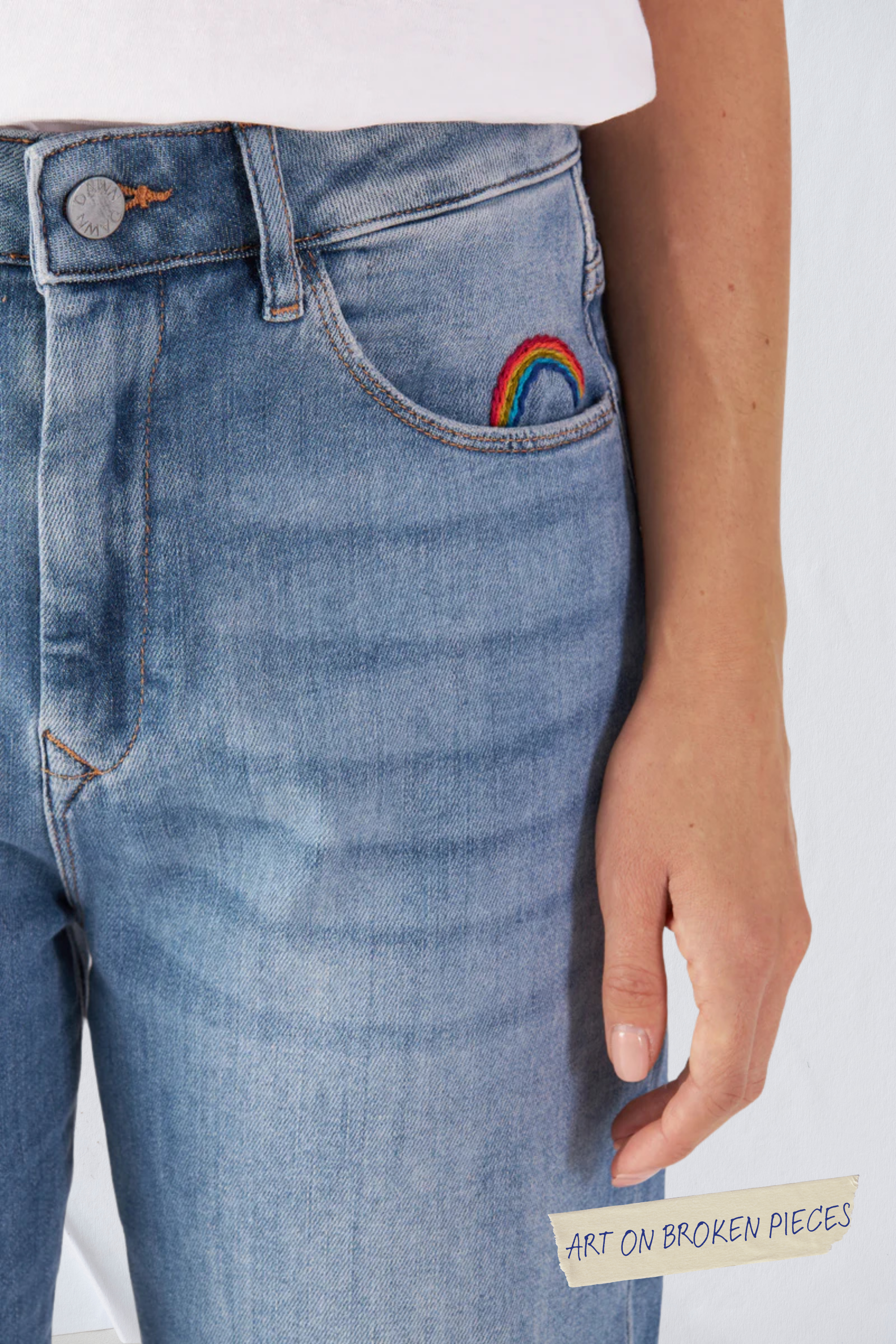 STARDUST O-Shape Soft Denim - Classic - Light Blue - Art on Broken Pieces