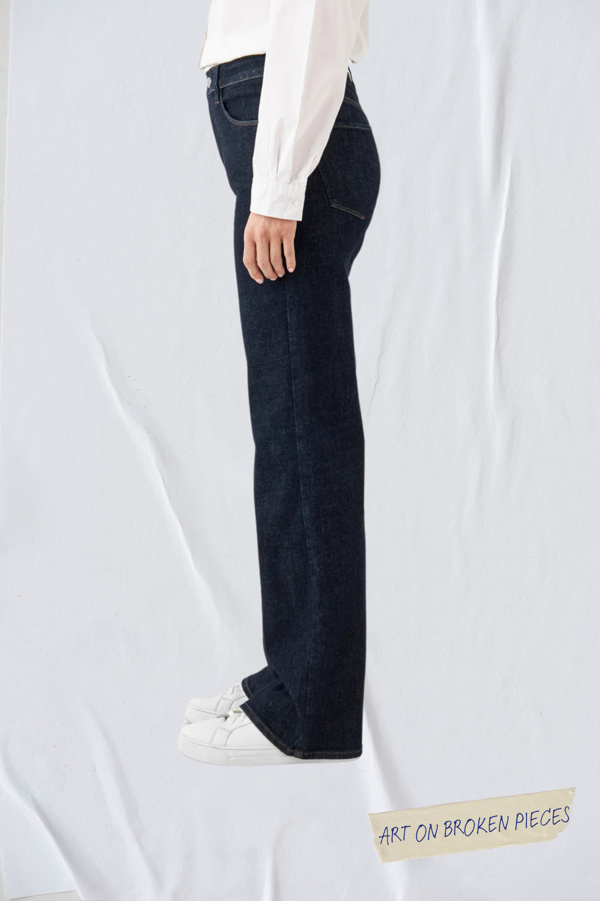 DEW Flared Soft Denim - Classic - Raw Blue - Art on Broken Pieces