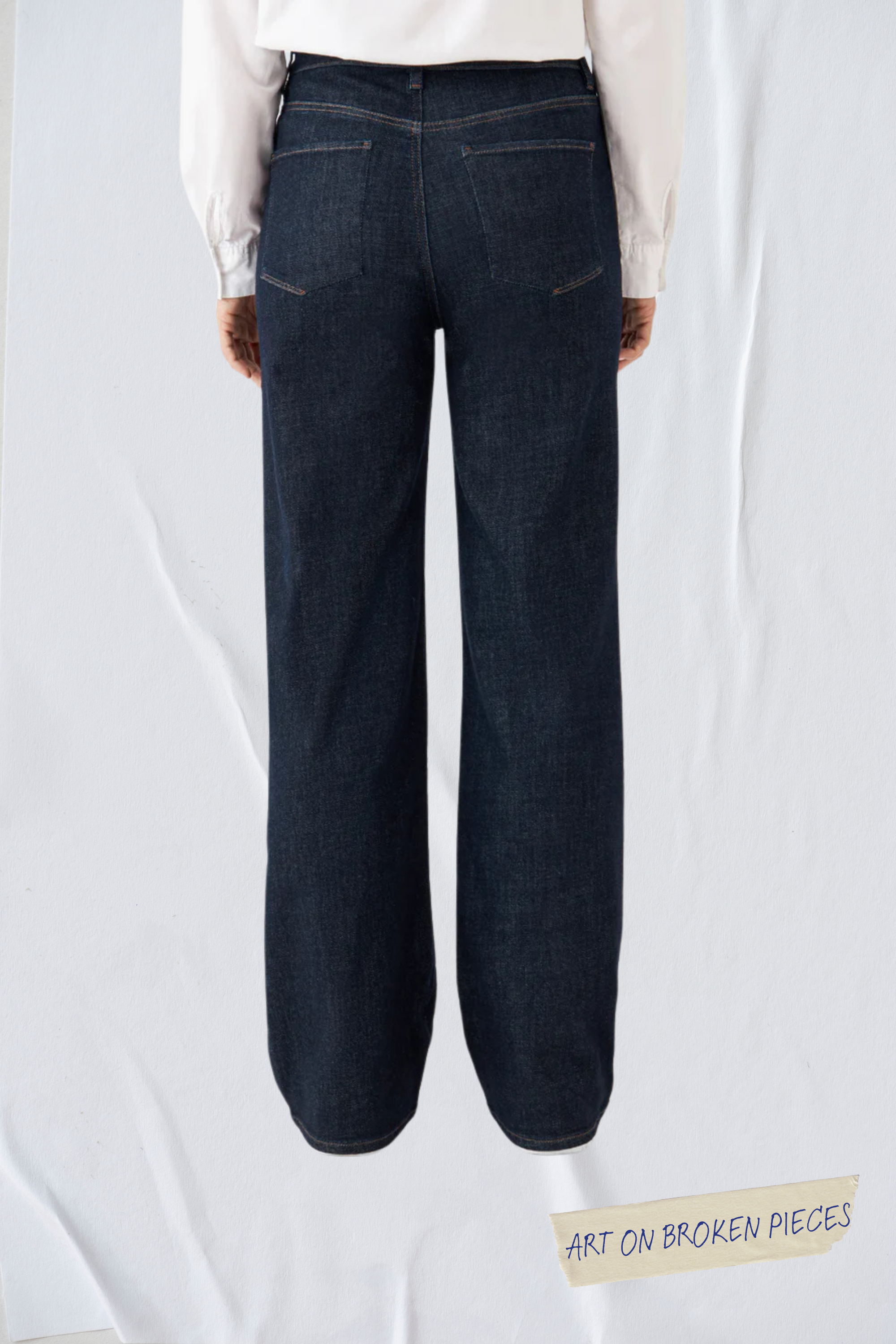 DEW Flared Soft Denim - Classic - Raw Blue - Art on Broken Pieces