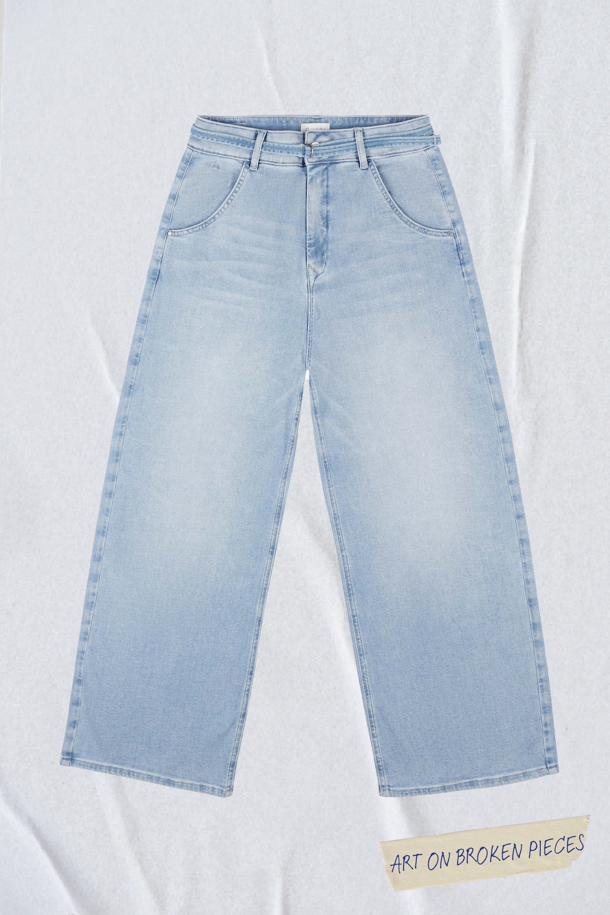 BLINK High Waist Culotte Jeans - Light Blue - Art on Broken Pieces