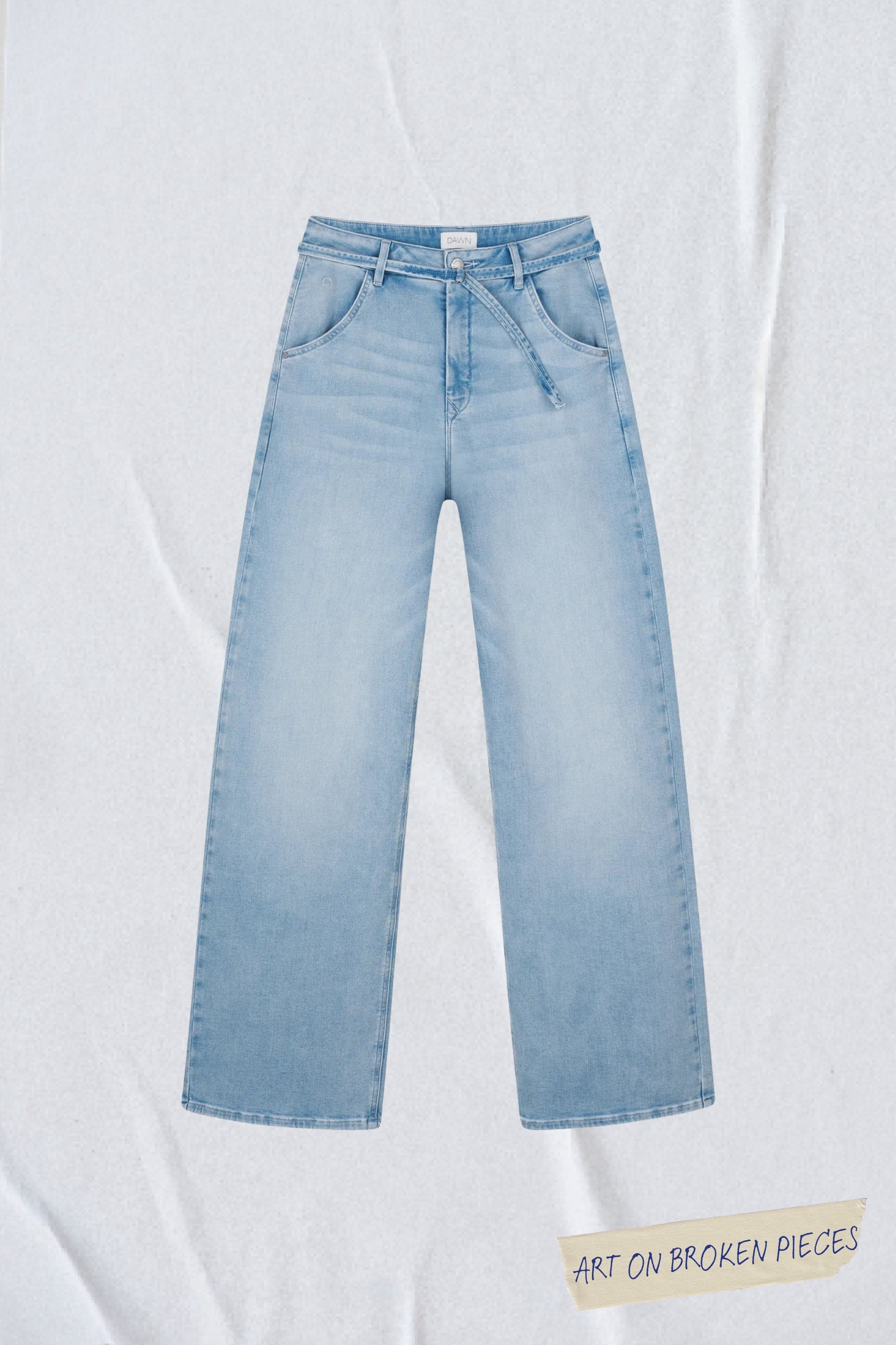 BLINK High Waist Wide - Light Blue - Art on Broken Pieces