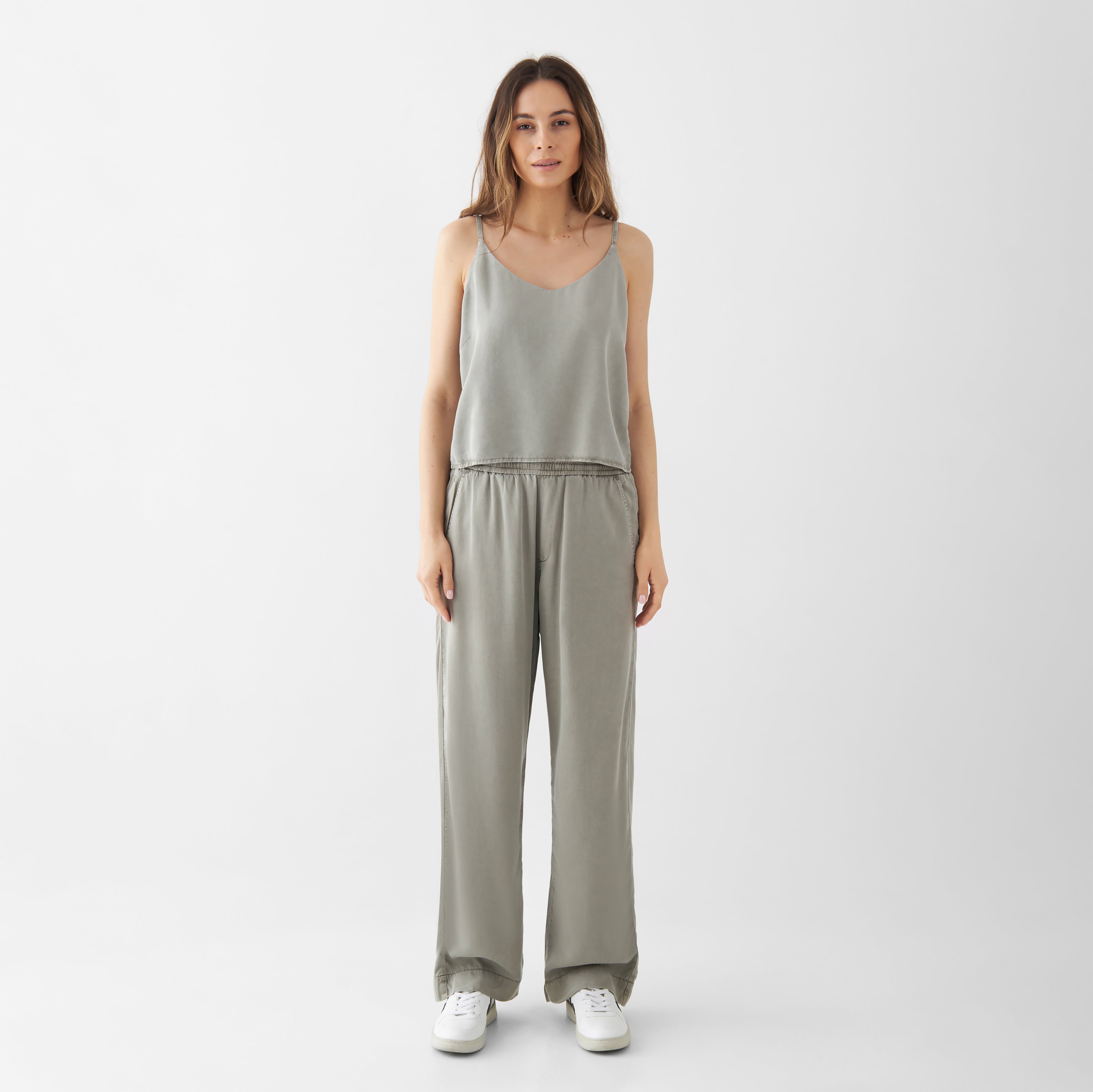 RAY Easy On Tencel - Pants - Rock Olive