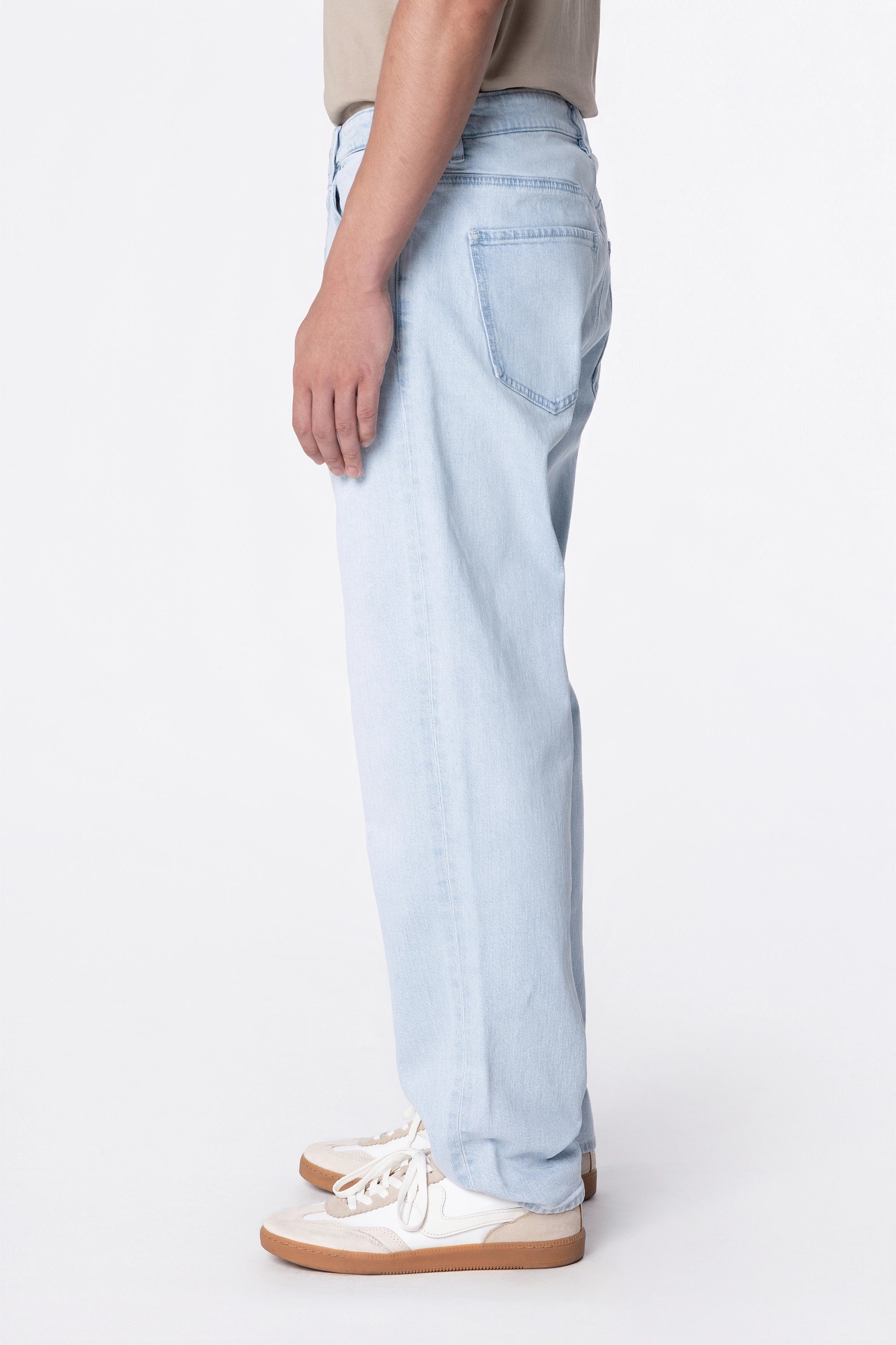 RISE Relaxed Tapered Minimal Stretch - Basic - Ice Blue