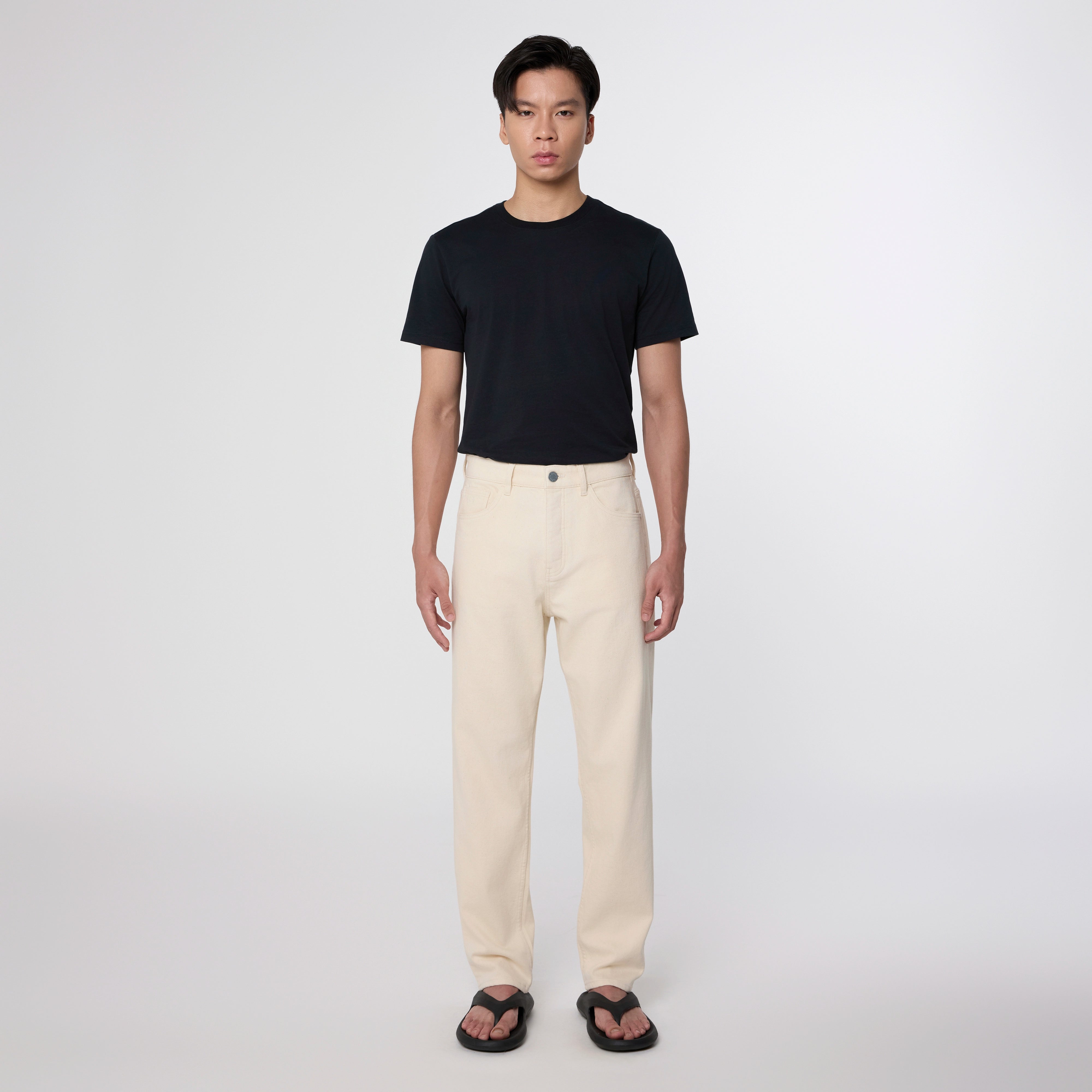 RISE Relaxed Tapered Minimal Stretch - Basic - Ecru