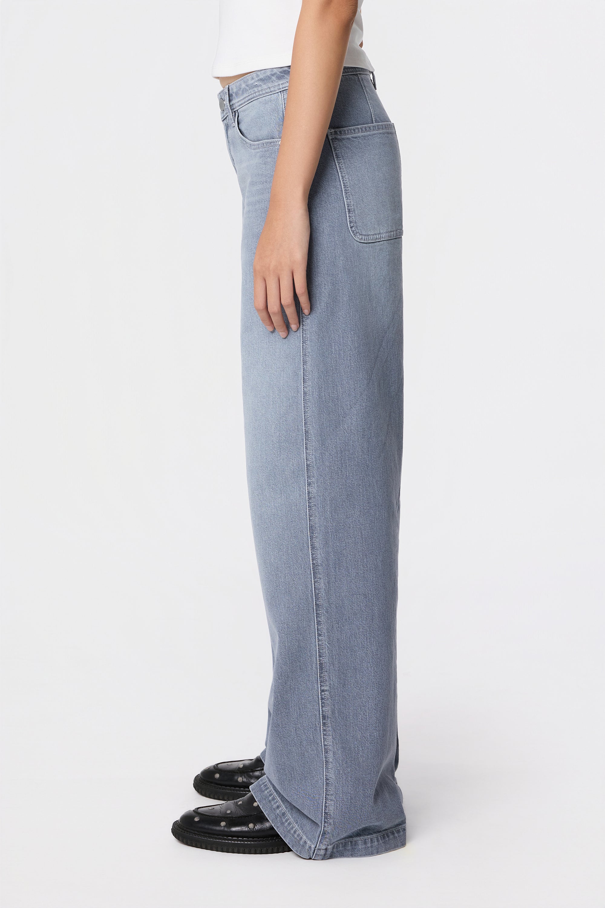SUNNY Wide Leg Minimal Stretch - Classic - Slate Grey