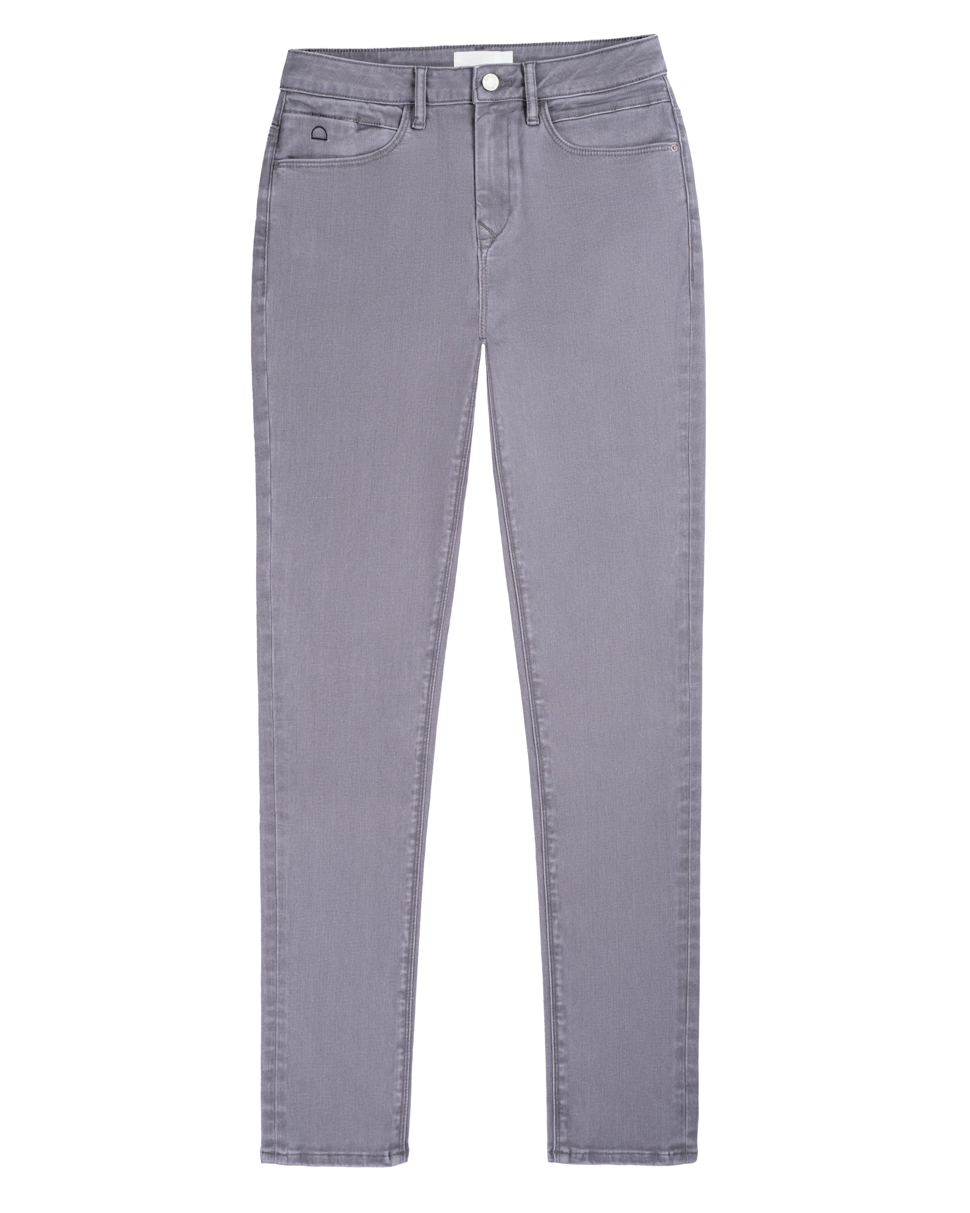 SUN UP Basic Skinny Jeans in Silver Denim, mittlerer Bund; Powerstretch formt die Figur, 5-Pocket-Design mit Taschendetails.