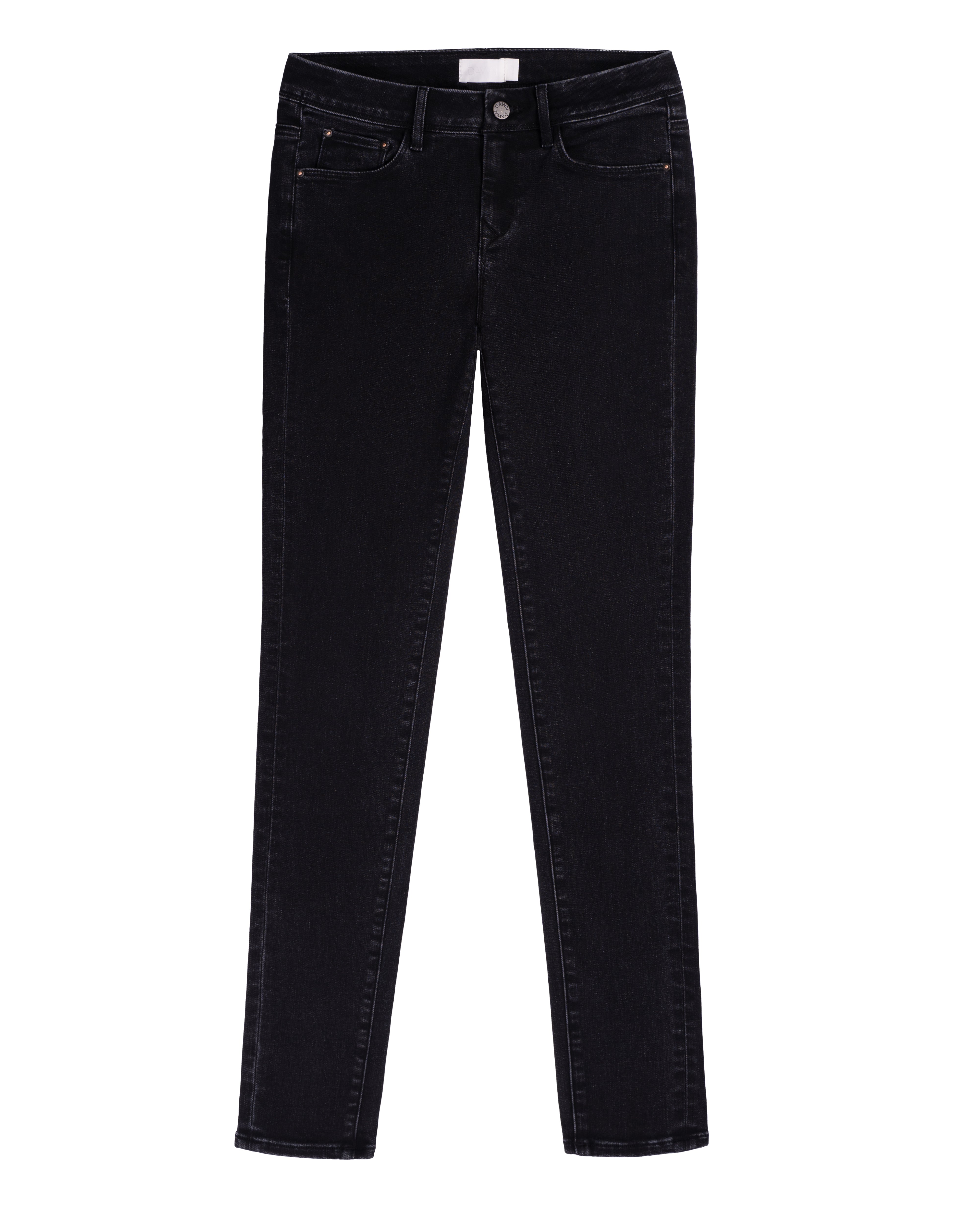 Dawn MID SUN Slim Comfortstretch Basic Black Denim Jeans – Low-Waist Slim-Fit, 5-Pocket-Design, aus Bio-Baumwolle-Comfortstretch.