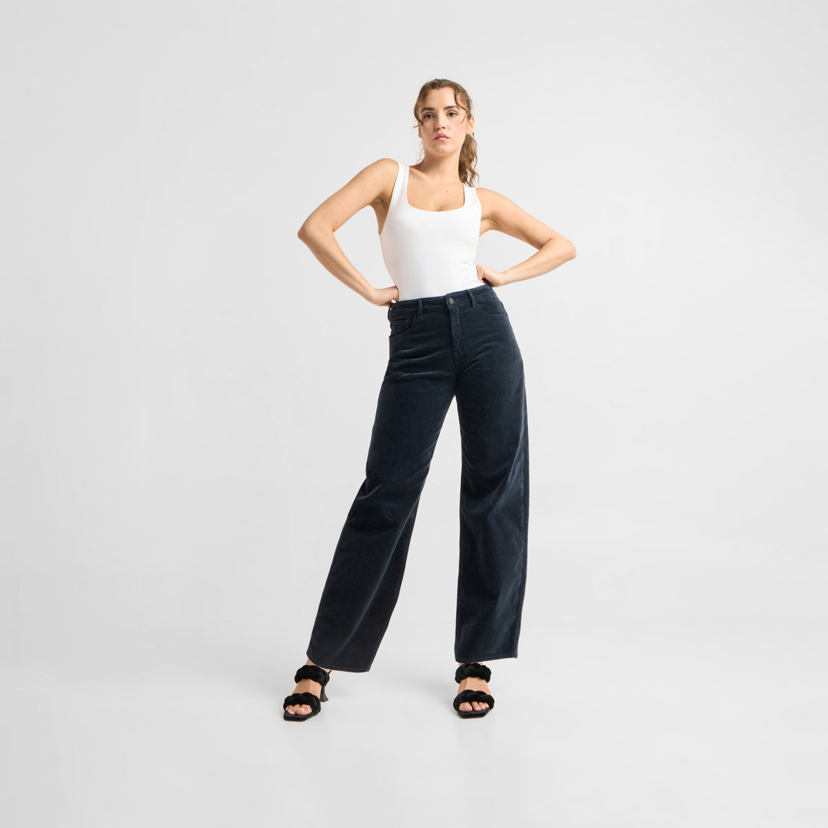 ASH Barrel Leg Corduroy - Classic - Dark Navy