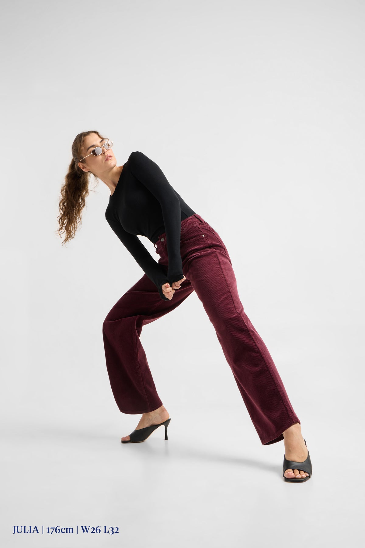 ASH Barrel Leg Corduroy - Classic - Plum Red Wine