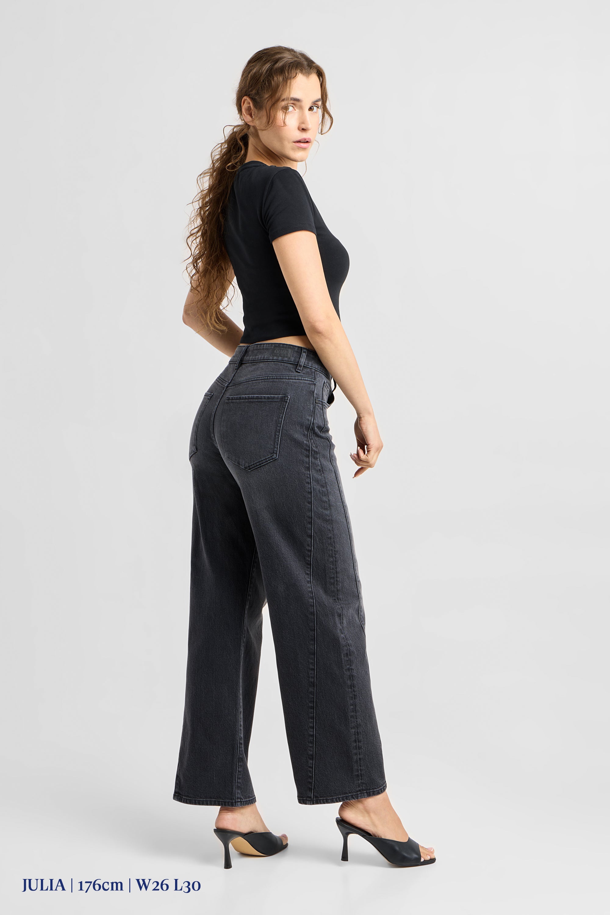 ASH Barrel Leg Minimal Stretch - Cutline - Vintage Black