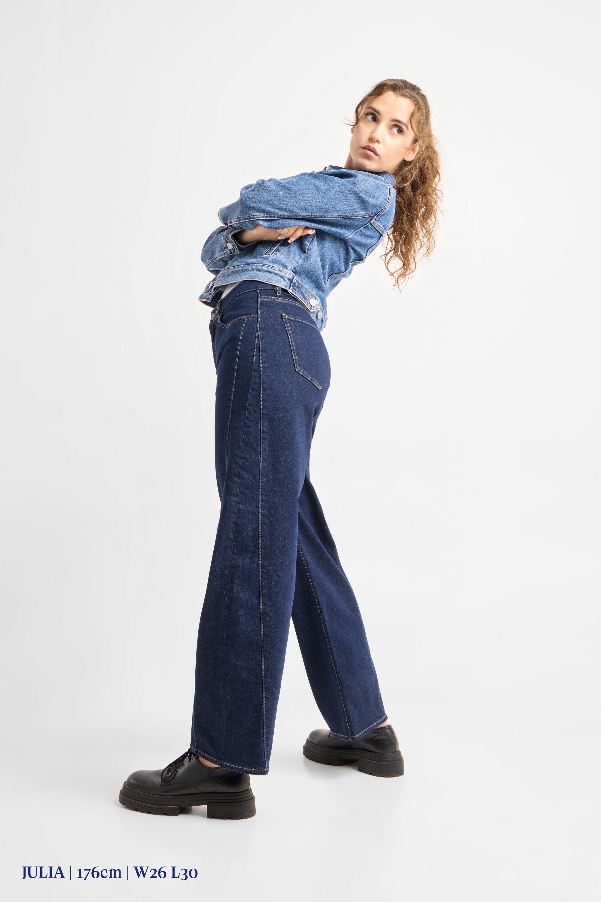ASH Barrel Leg Minimal Stretch - Cutline - Stay Blue