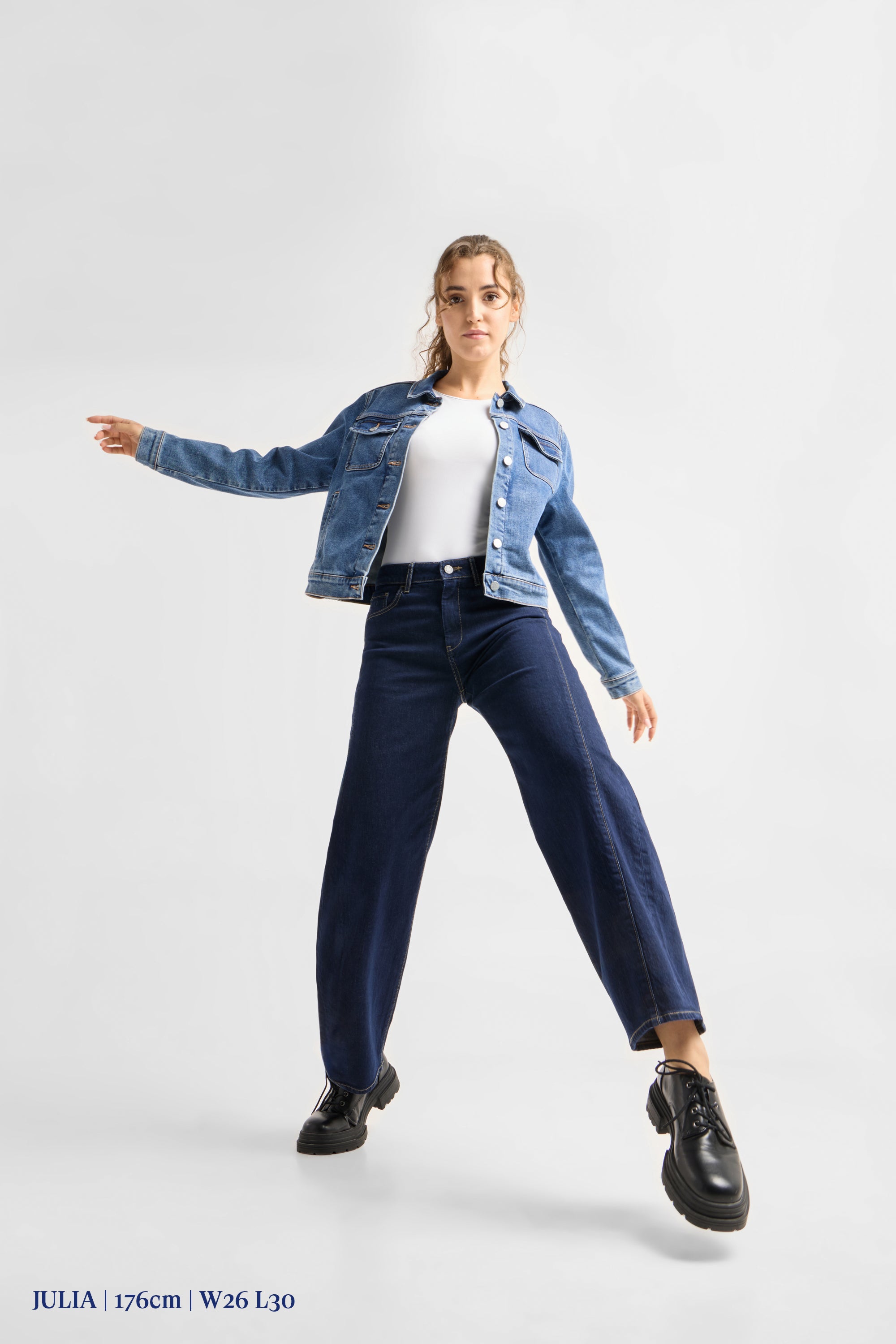 ASH Barrel Leg Minimal Stretch - Cutline - Stay Blue