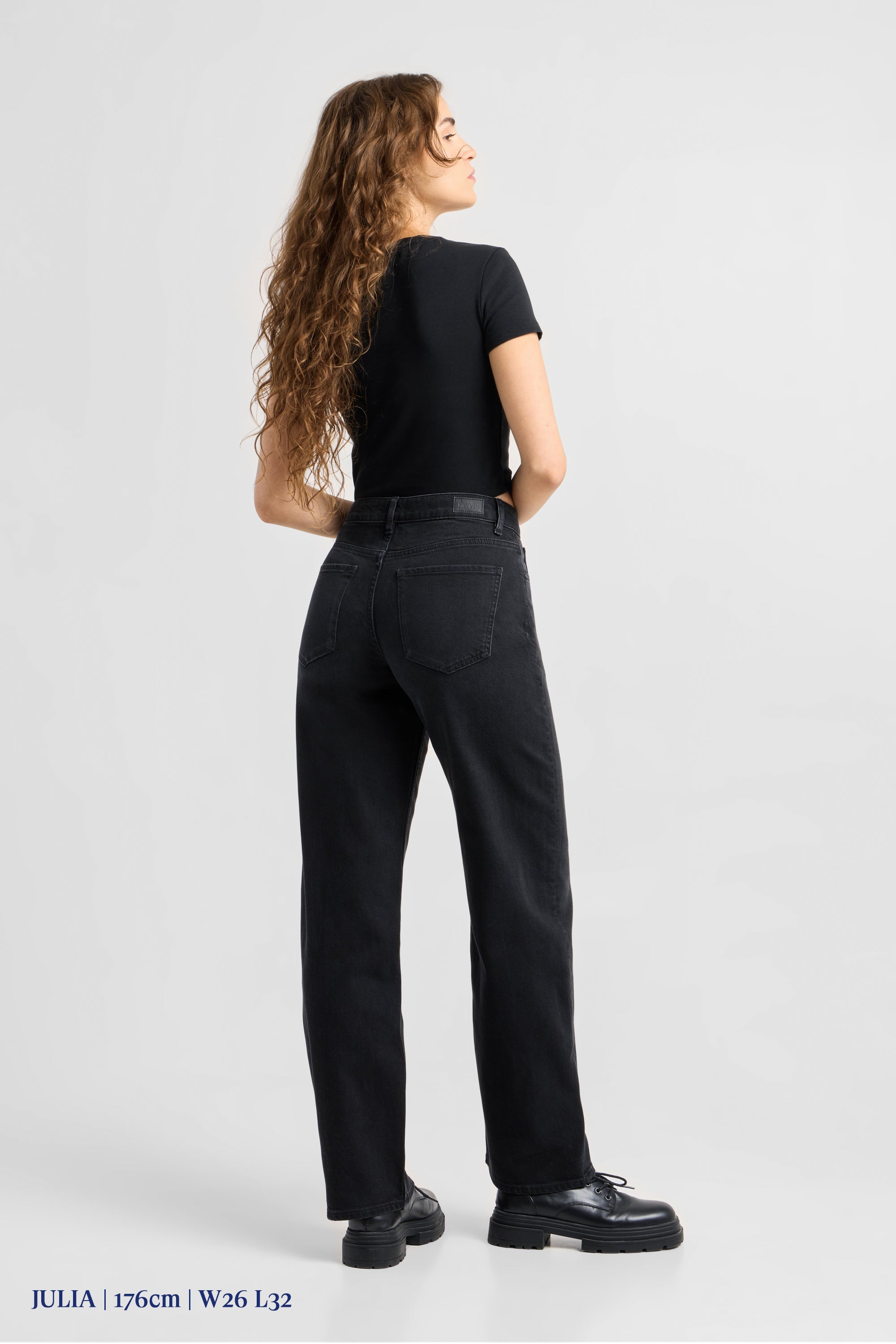 ASH Barrel Leg Minimal Stretch - Classic - Black Denim