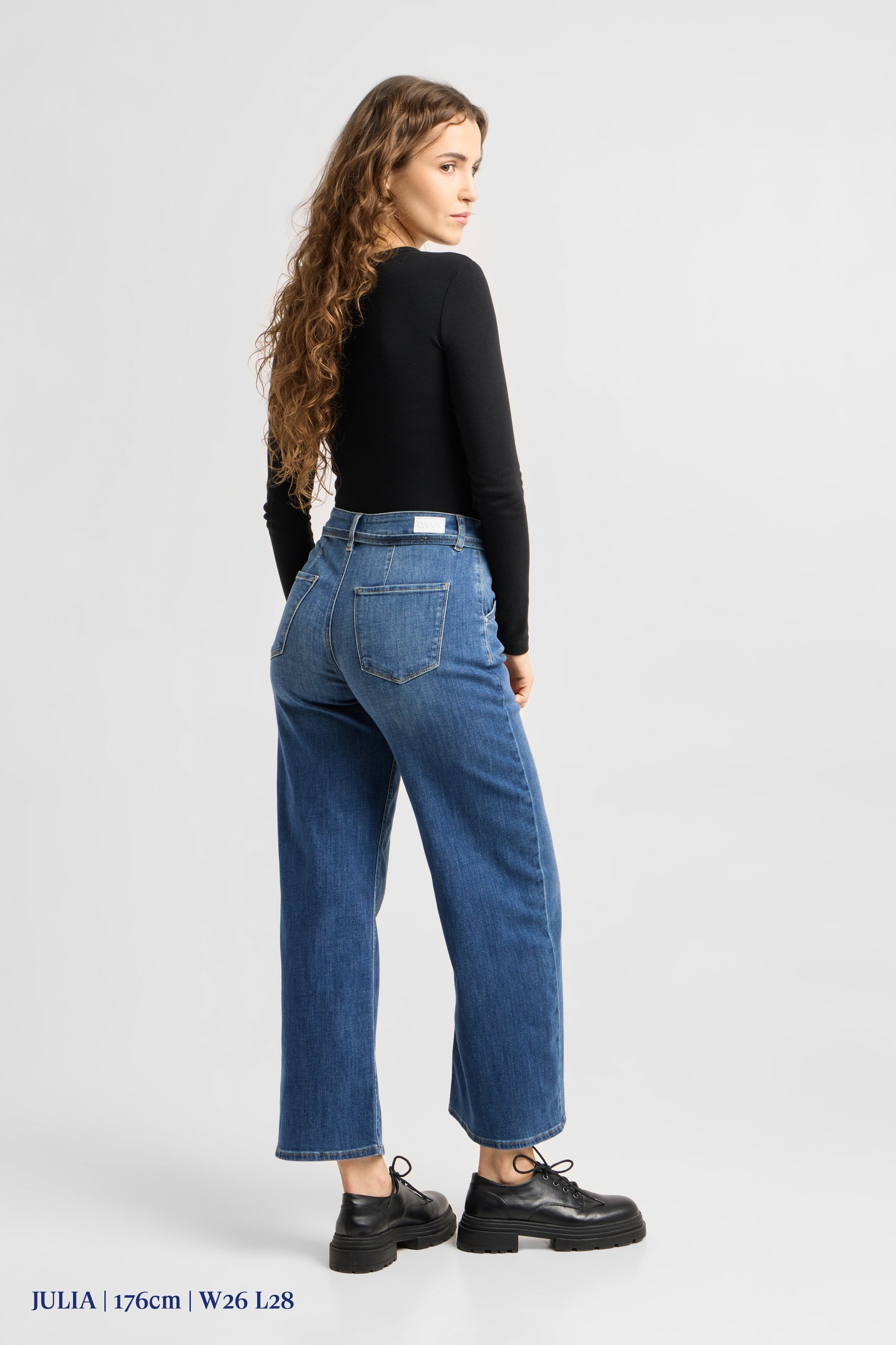 BLINK High Waist Culotte Jeans - Vintage Blue