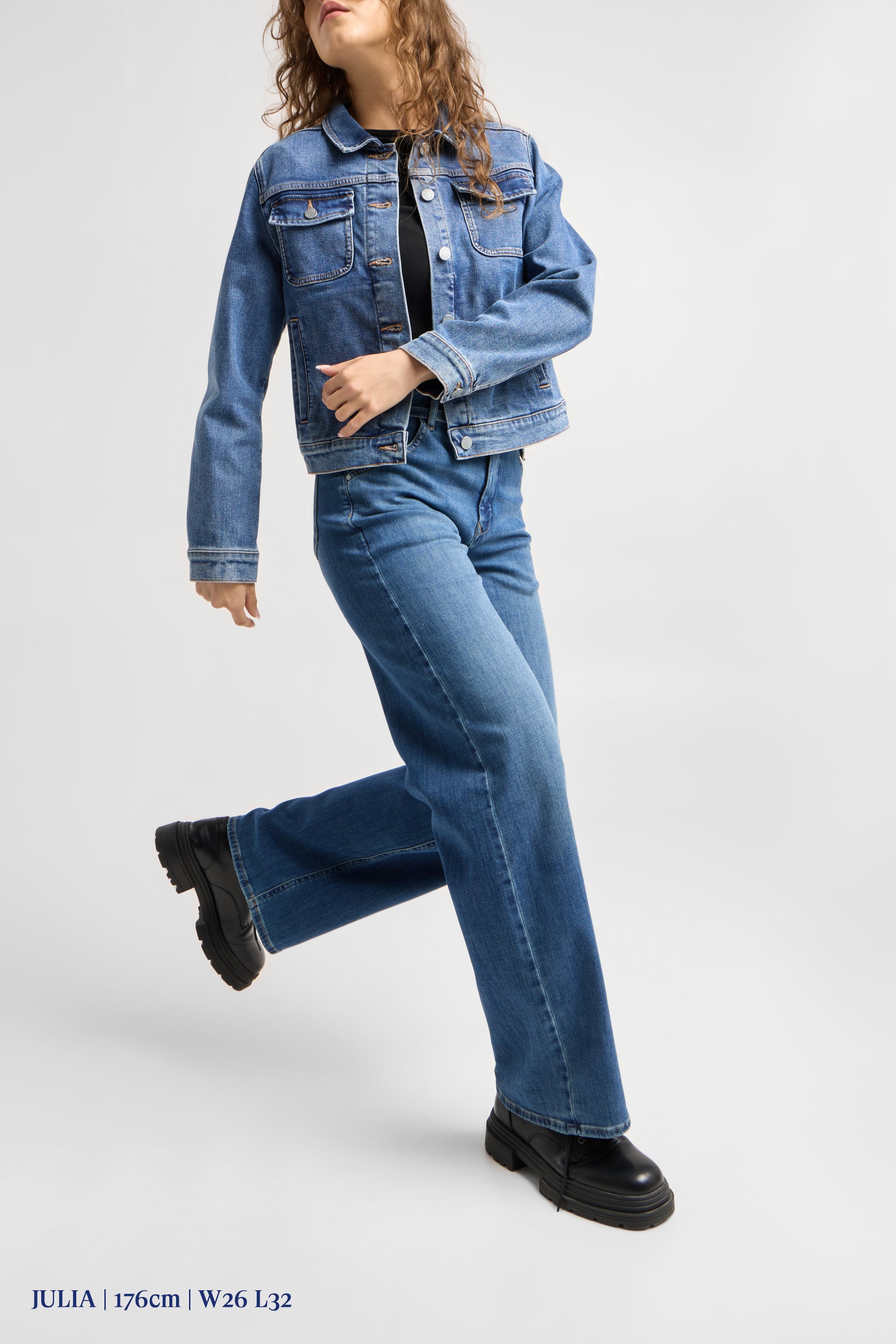 BLINK High Waist Wide - Vintage Blue