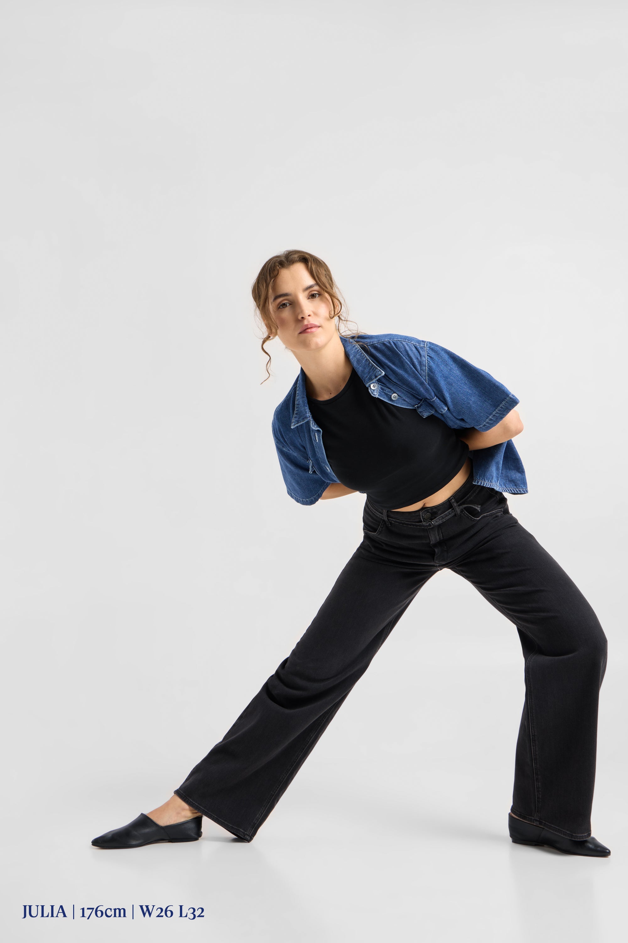BLINK High Waist Wide - Black Denim