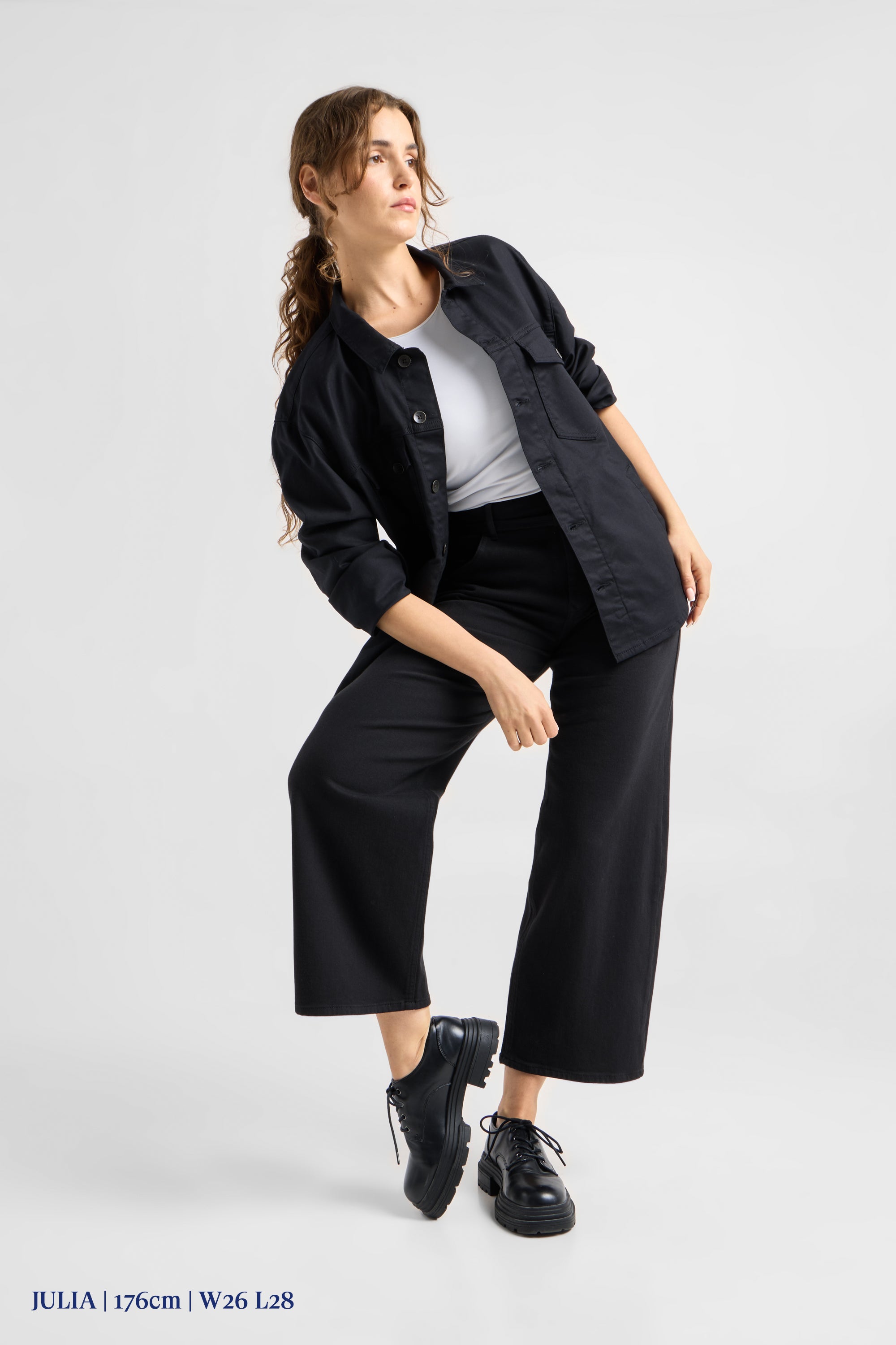 BLINK Wide Barrel Culotte Soft Denim - Classic - Stay Black