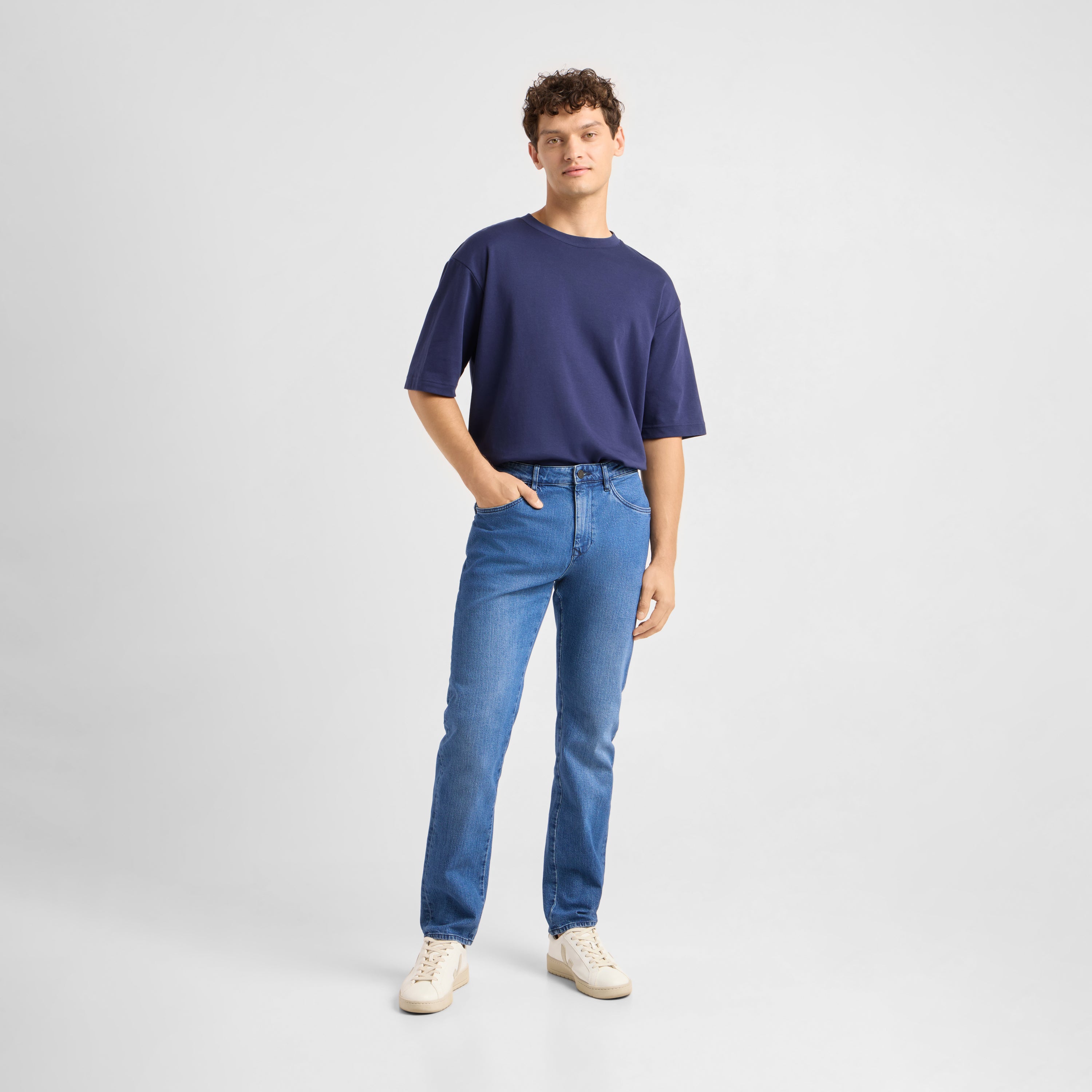DUSK Regular Straight Minimal Stretch - Classic - Medium Blue