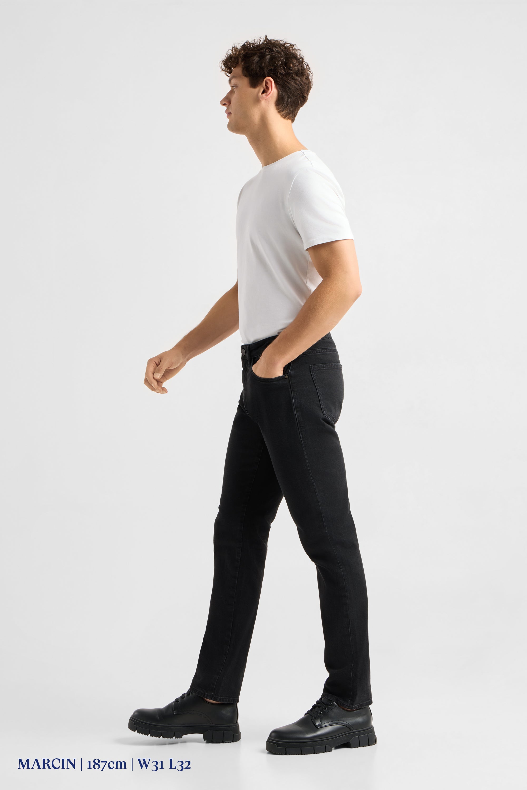 DUSK Regular Straight Minimal Stretch - Classic - Black