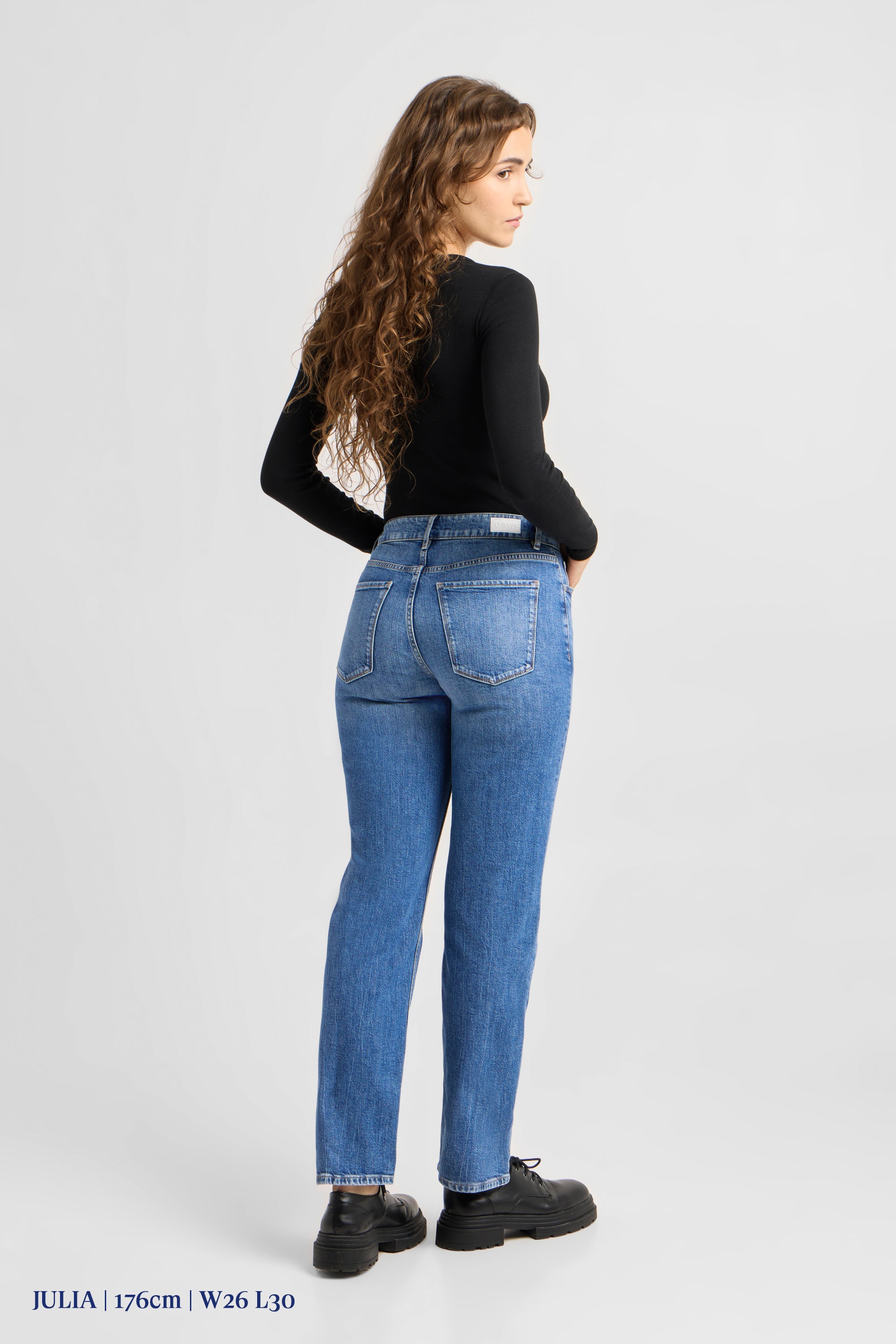 MORNING Slim Straight Minimal Stretch - Classic - Medium Blue