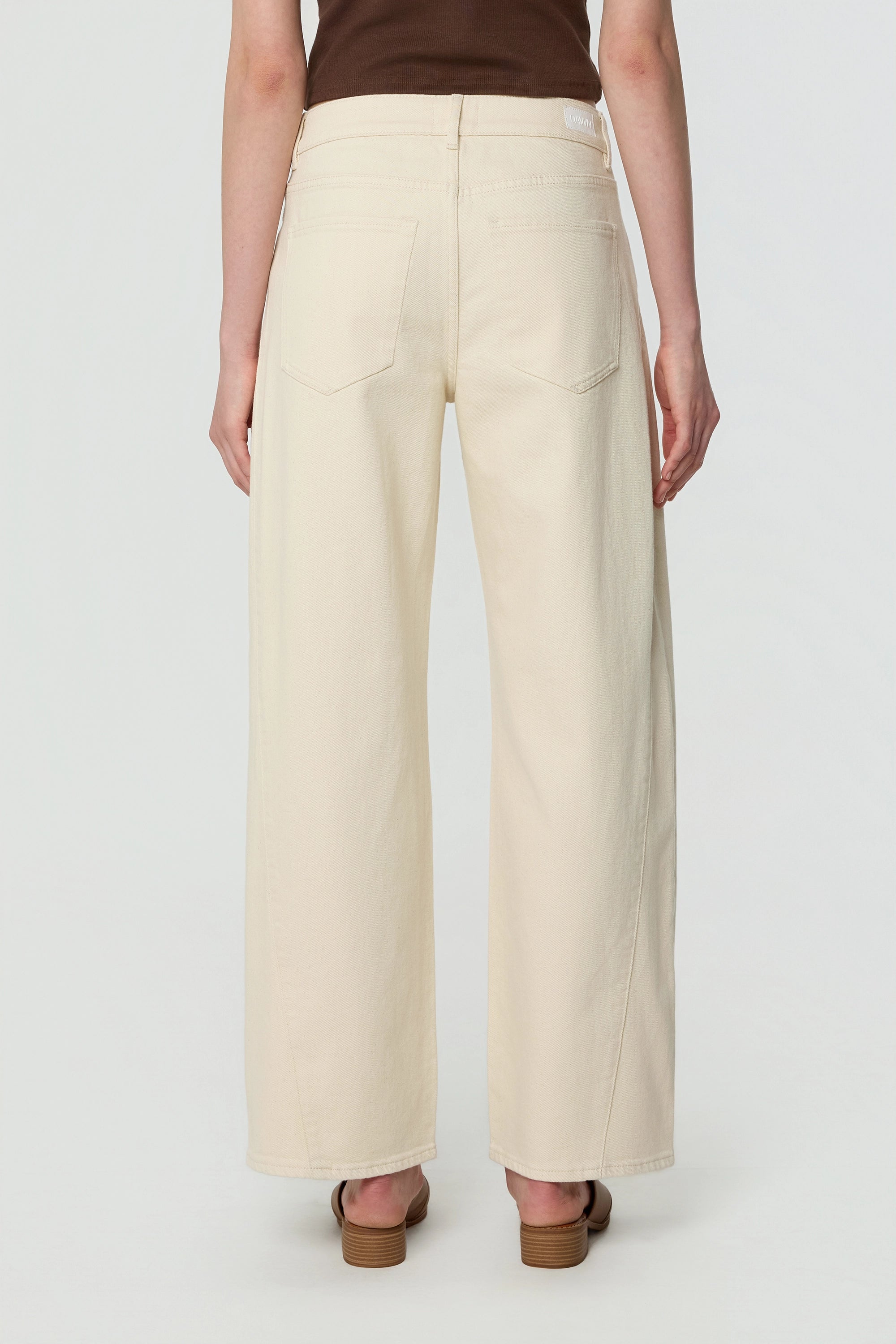 ASH Barrel Leg Minimal Stretch - Cutline - Ecru