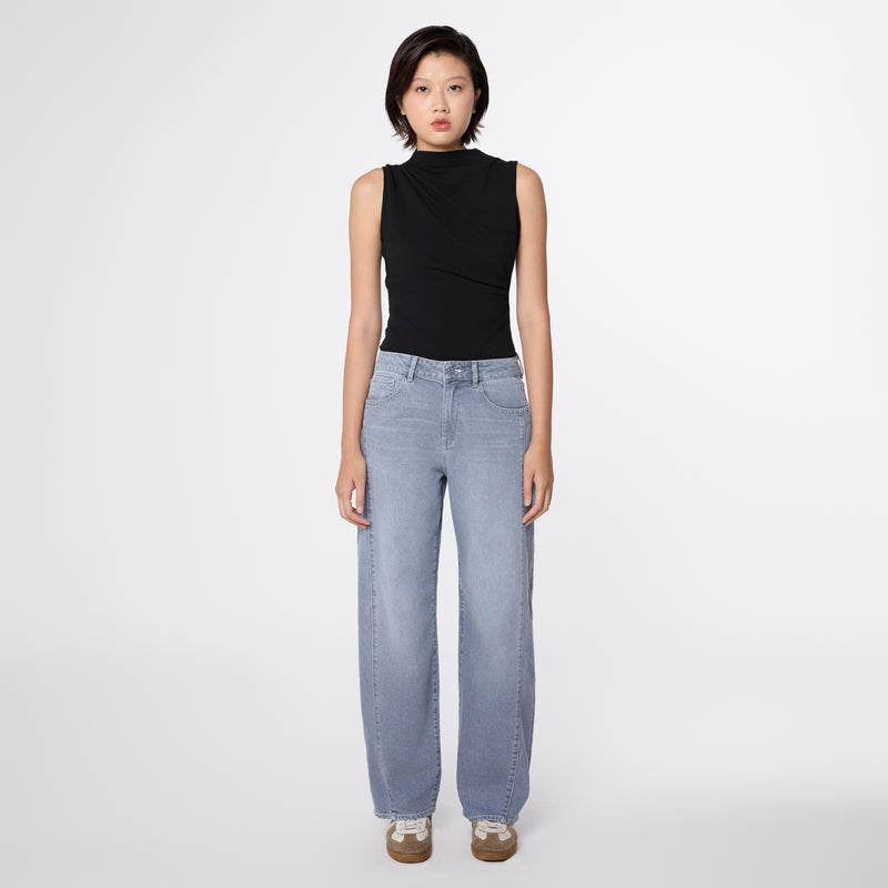 ASH Barrel Leg Minimal Stretch - Cutline - Slate Grey