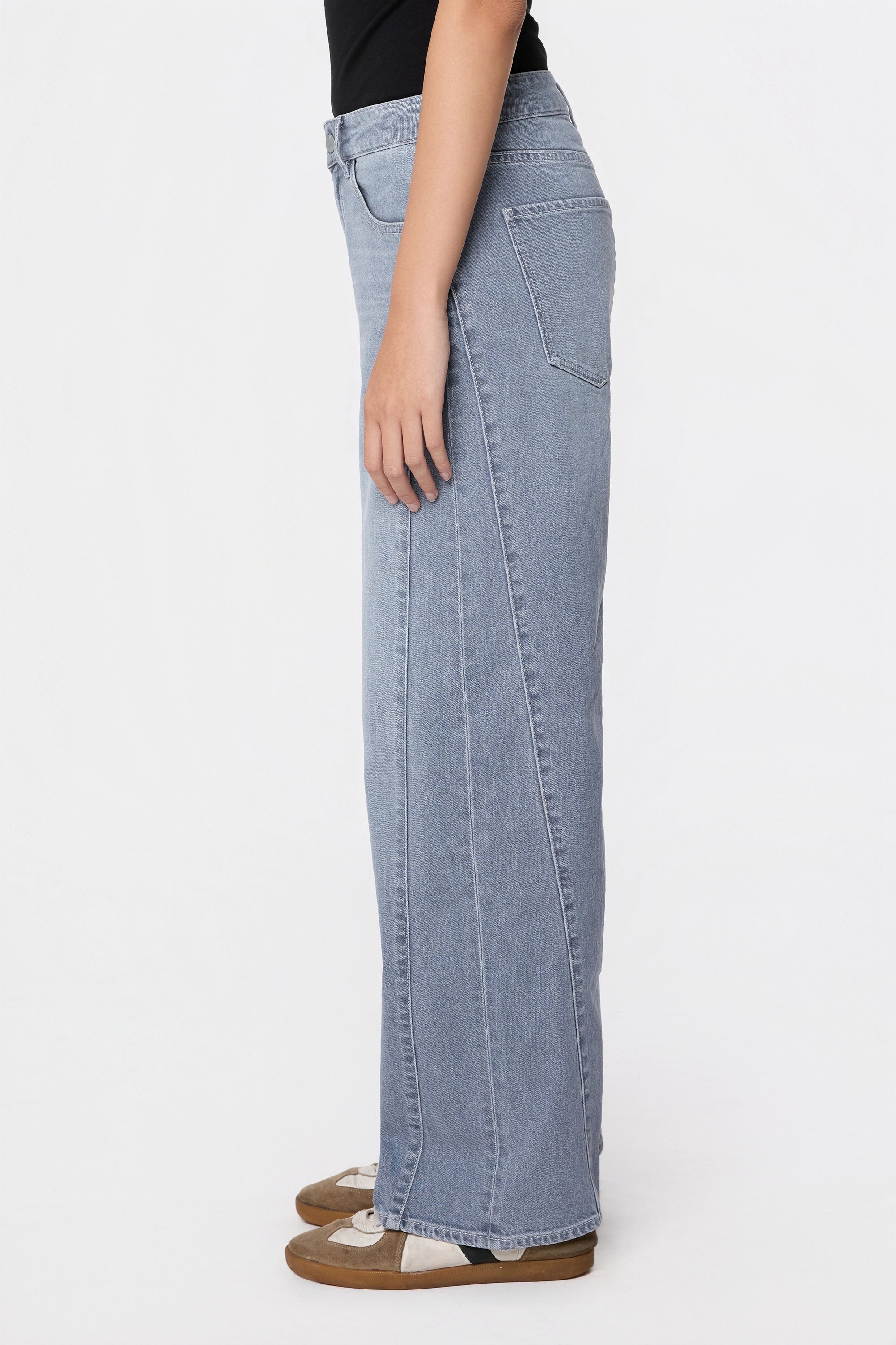 ASH Barrel Leg Minimal Stretch - Cutline - Slate Grey