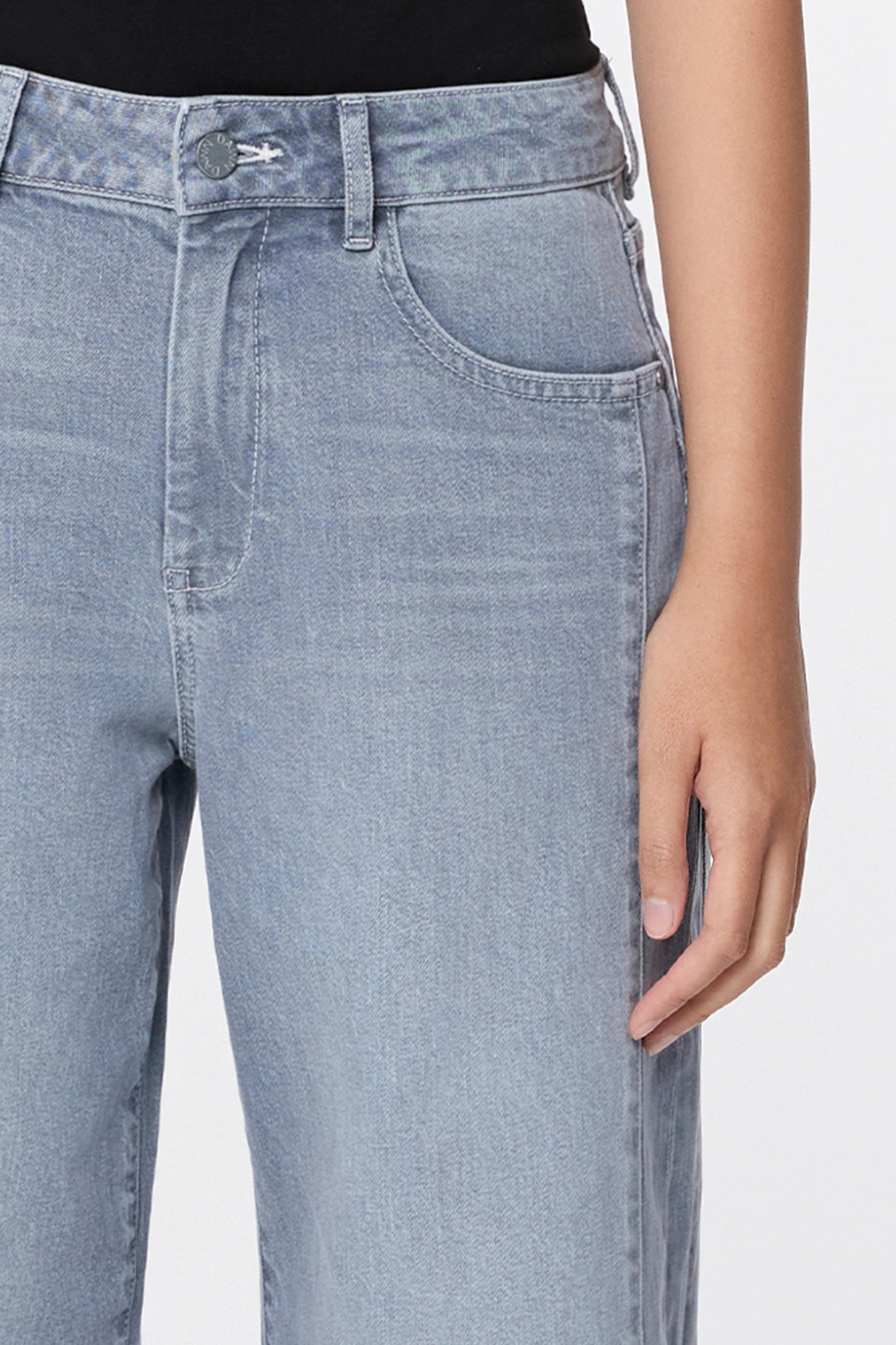 ASH Barrel Leg Minimal Stretch - Cutline - Slate Grey