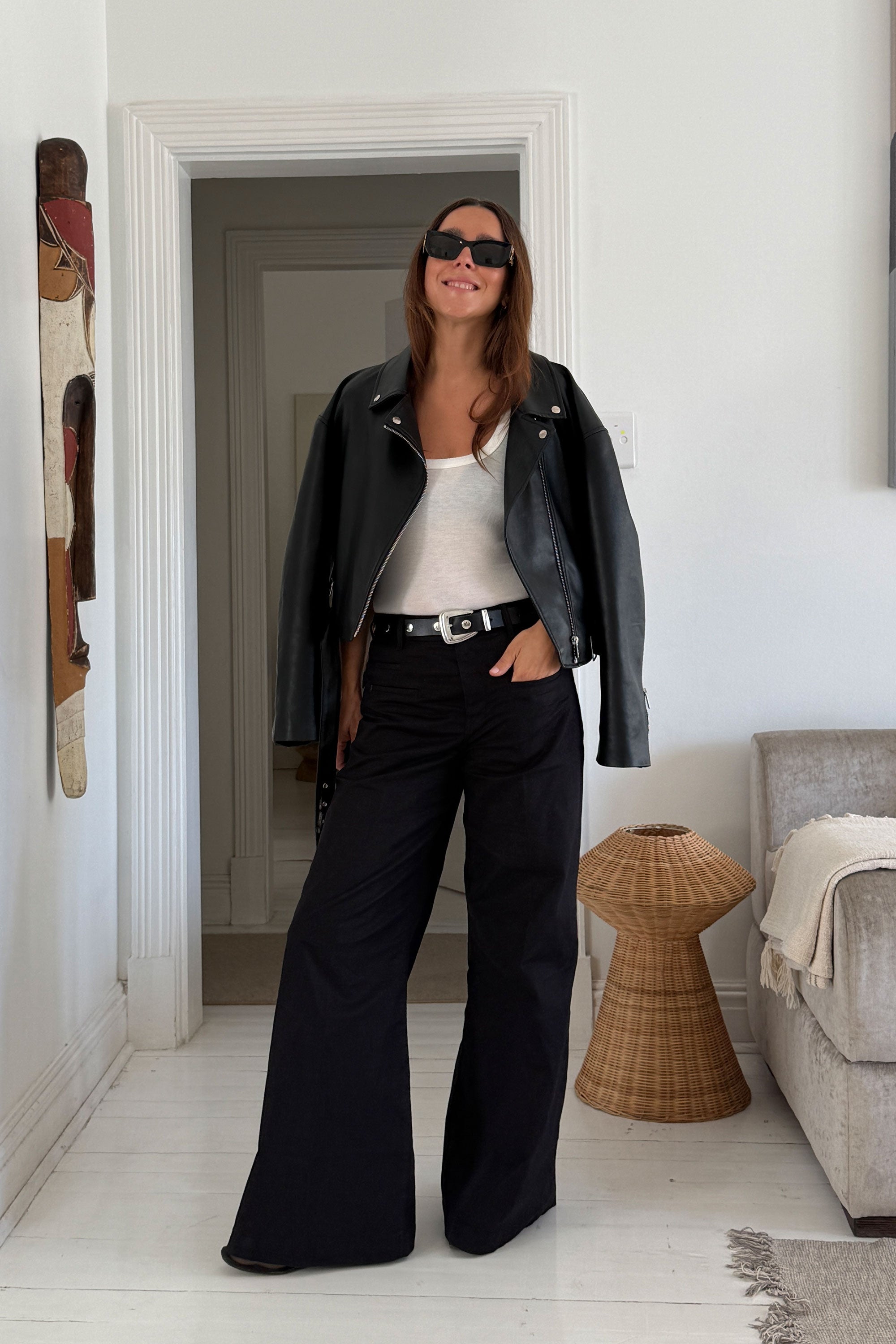 BLAZE Paper Touch - Super Wide Leg - Black