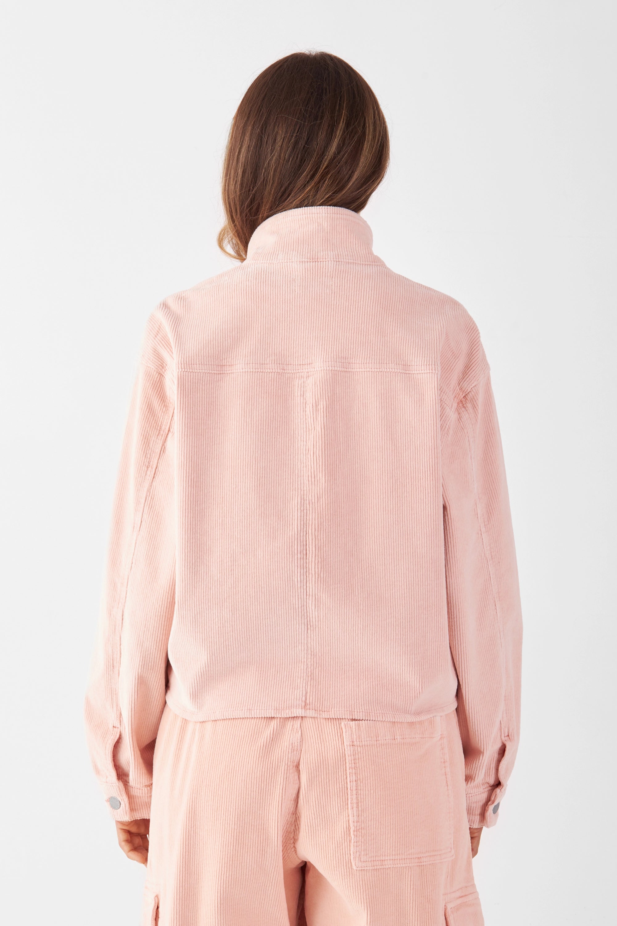 BLOSSOM - Relaxed Corduroy Jacket - Rose