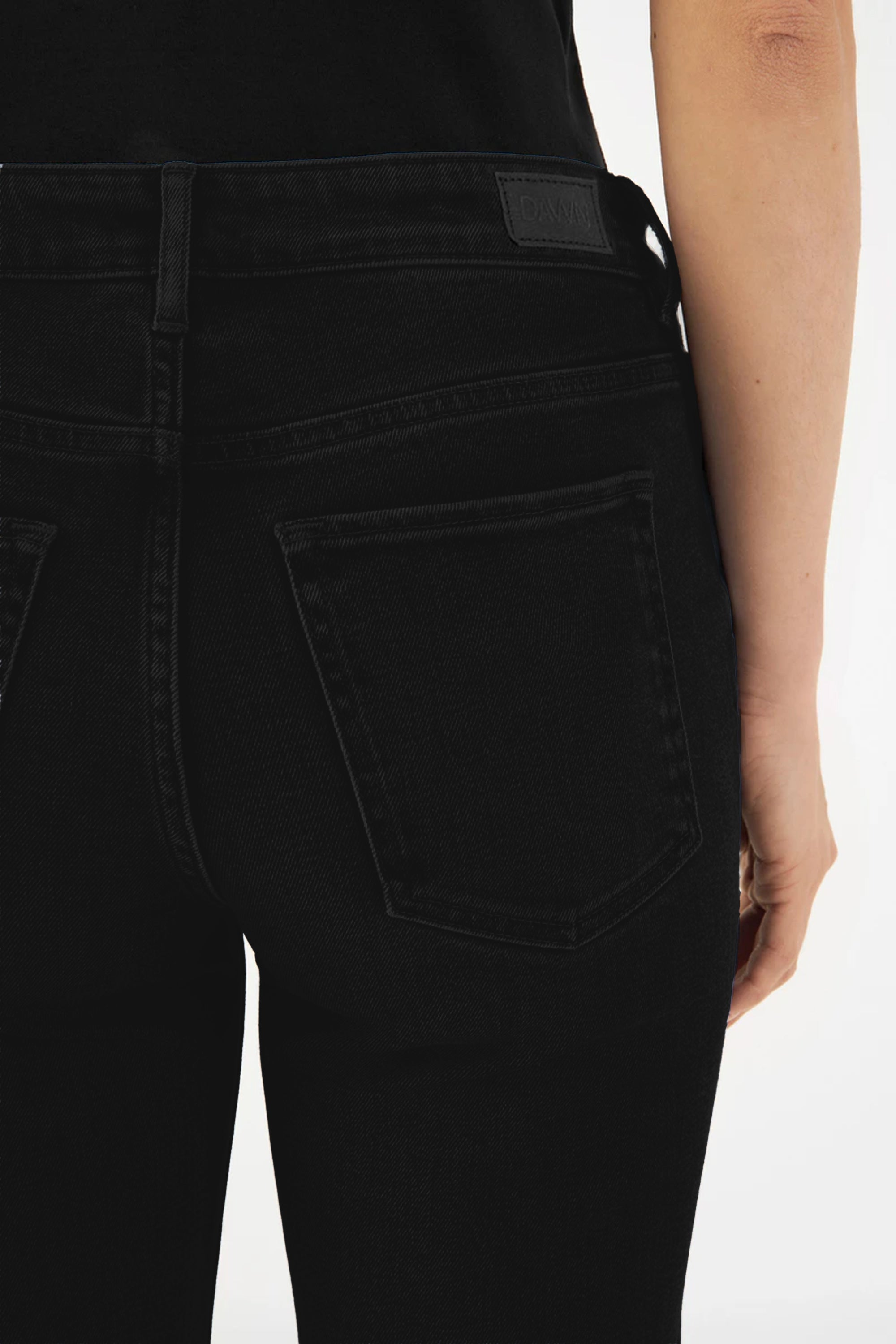 CELESTIAL Slim Flared Soft Tencel - Vintage Black