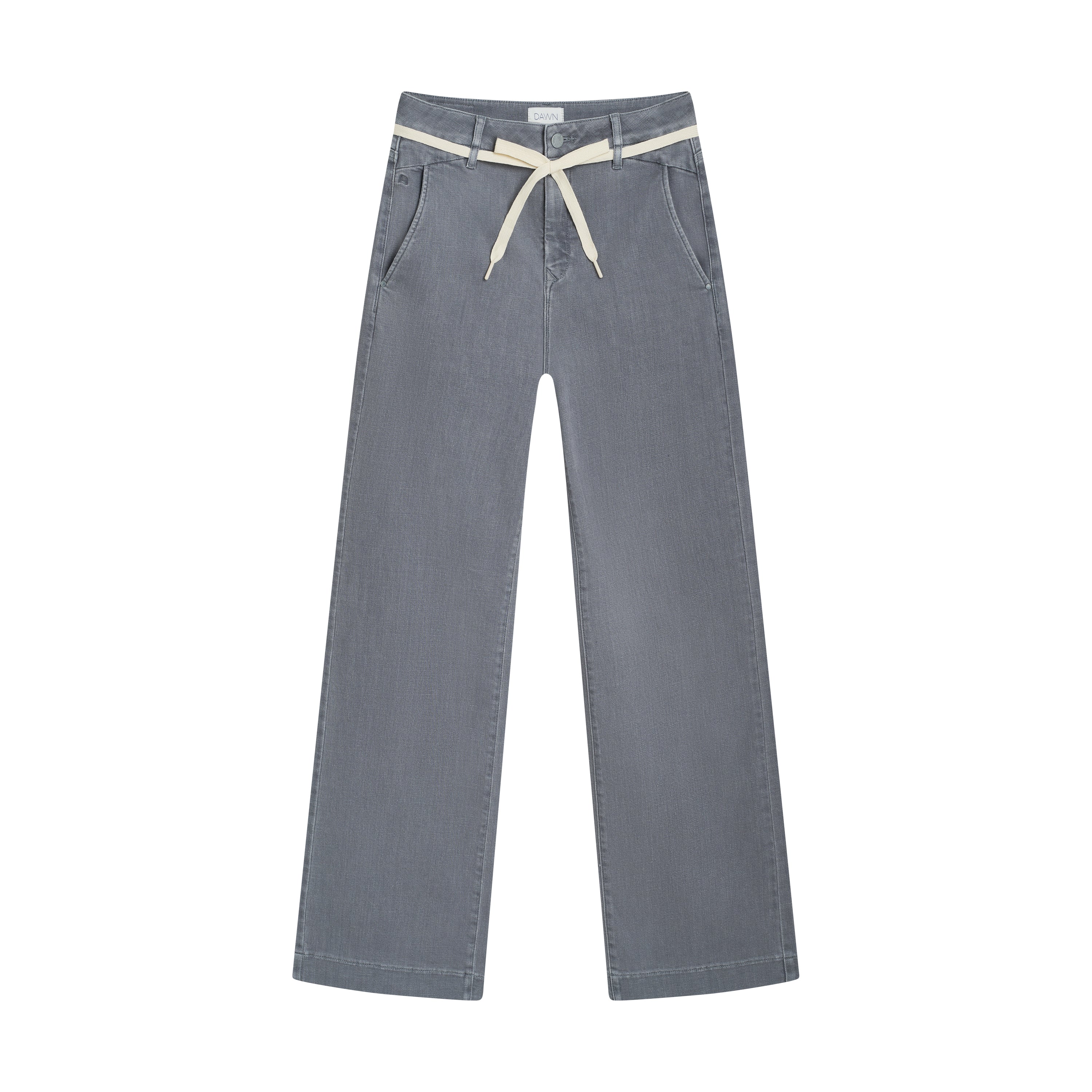 DEW Flared Soft Denim - French Pocket - Cool Grey